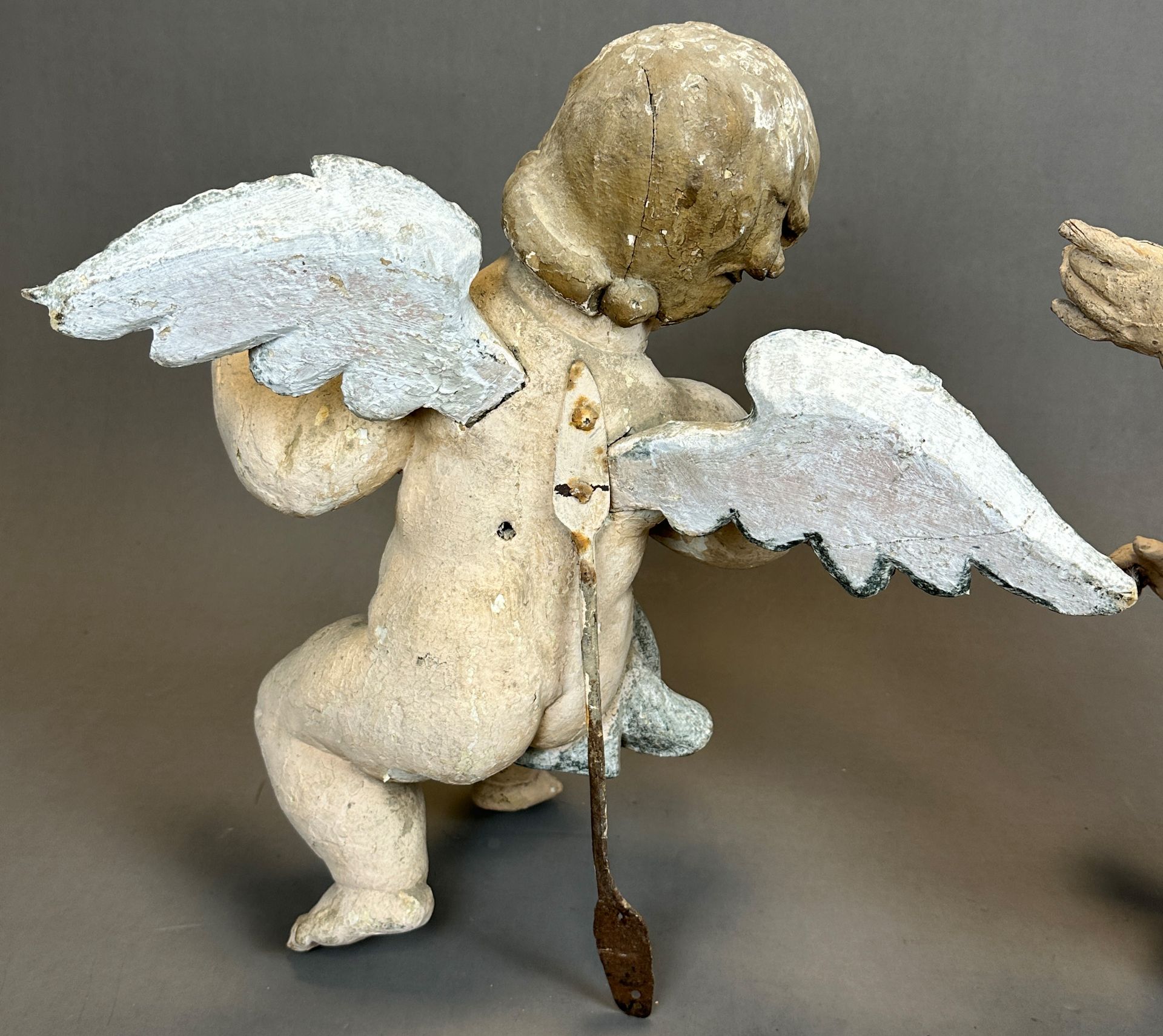 Two baroque putti. Wood. - Image 17 of 20