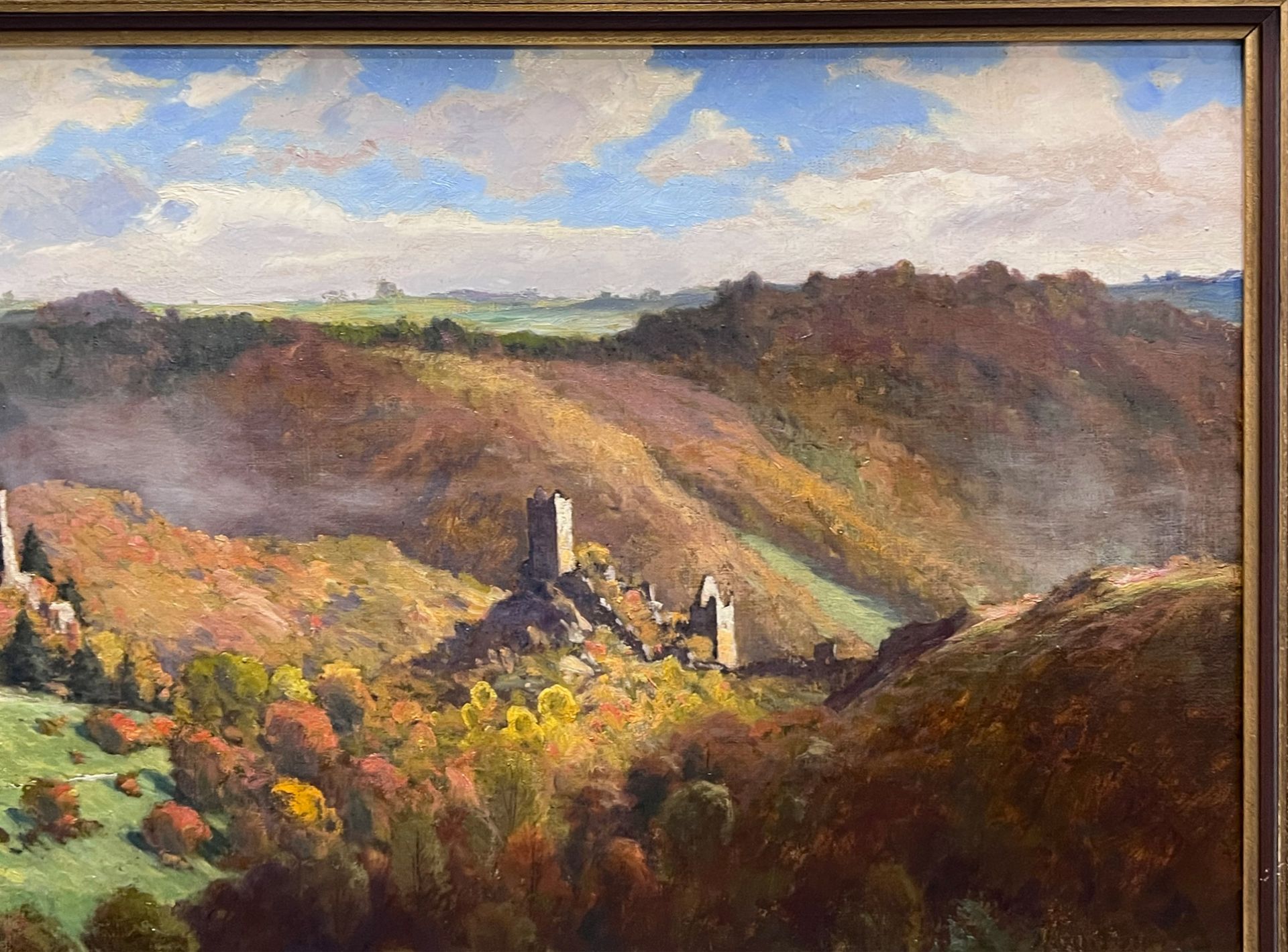 Paul PÜTZHOFEN-HAMBÜCHEN (1879 - 1939). View of the Manderscheid castles in the Eifel - Image 4 of 12