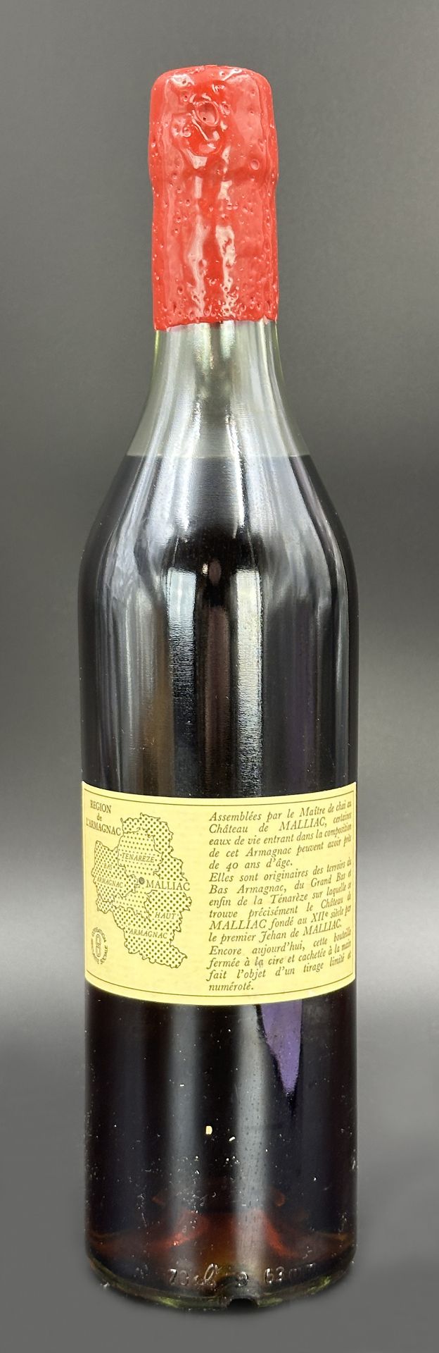 J. de MALLIAC. 1 Flasche Armagnac. Hors dänge. Frankreich. - Bild 9 aus 12