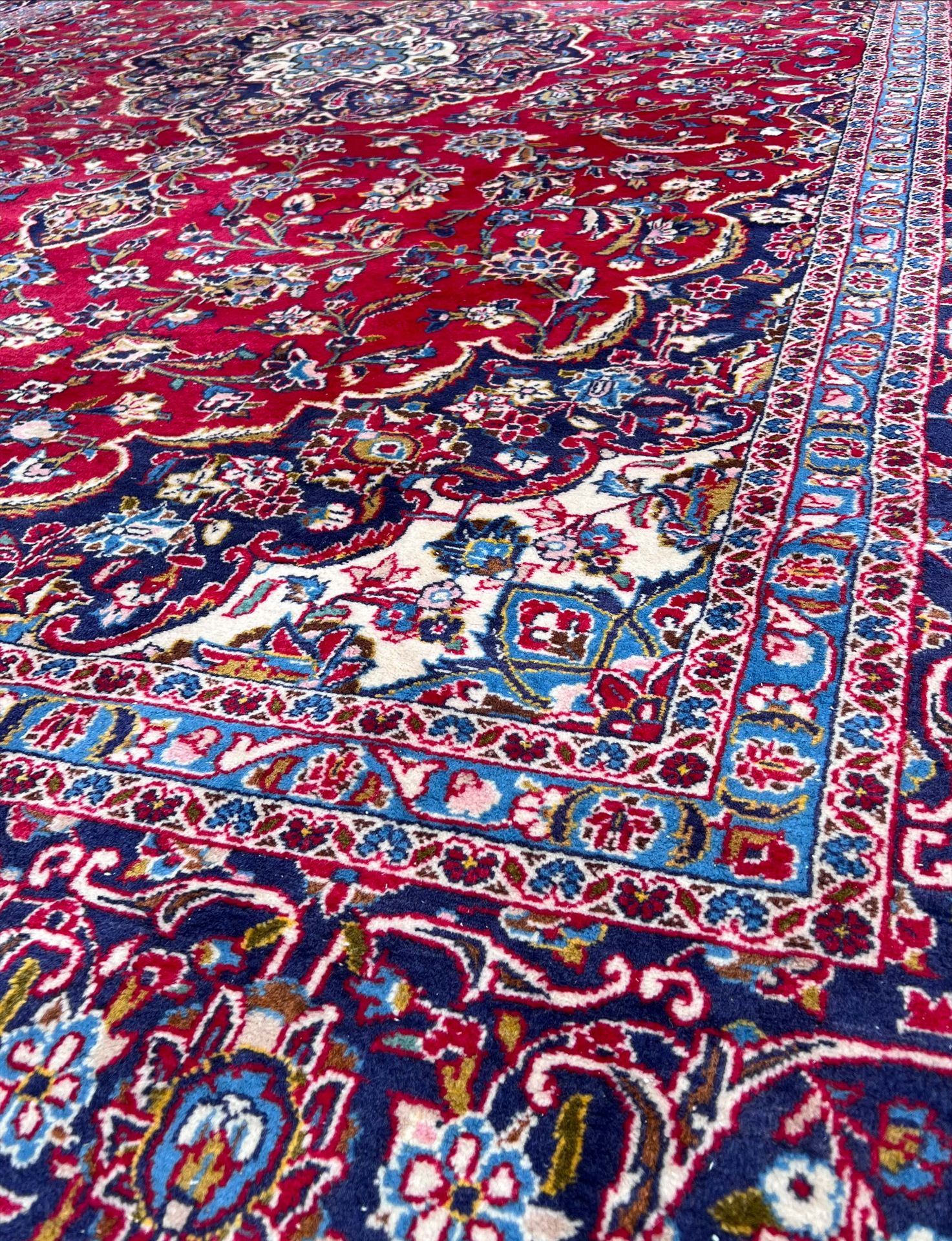 Large Keshan. Oriental carpet. Circa 1950. - Image 14 of 17