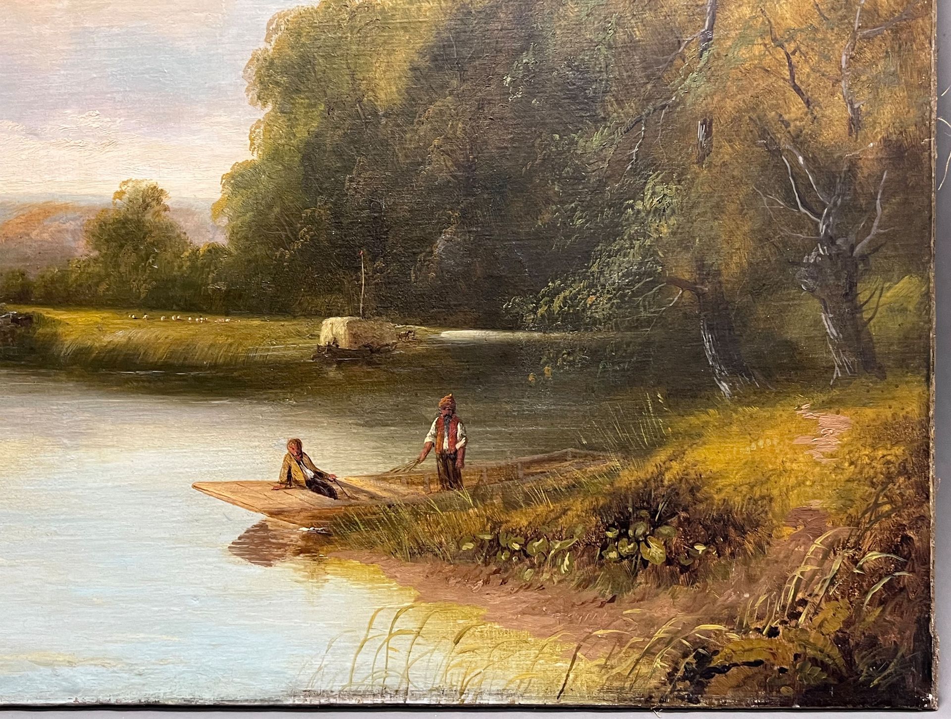 James GARLAND (1846 - 1944). "On the Thames at Medenham". Dated 1880. - Image 6 of 16