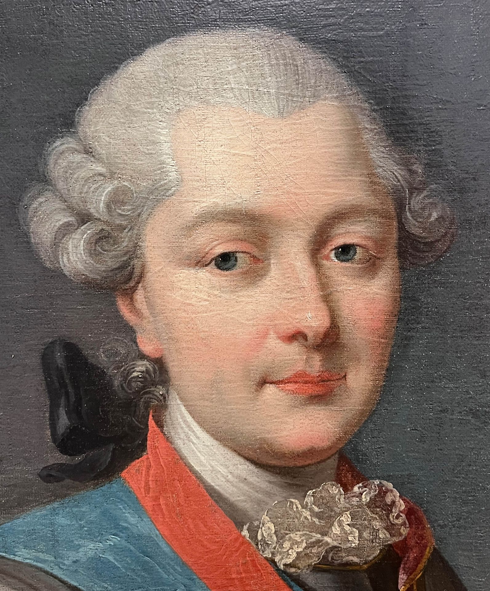 Jean-Marc NATTIER (1685 - 1766) aus dem Umkreis. Portrait von Louis Jean Marie de Bourbon. - Bild 5 aus 23