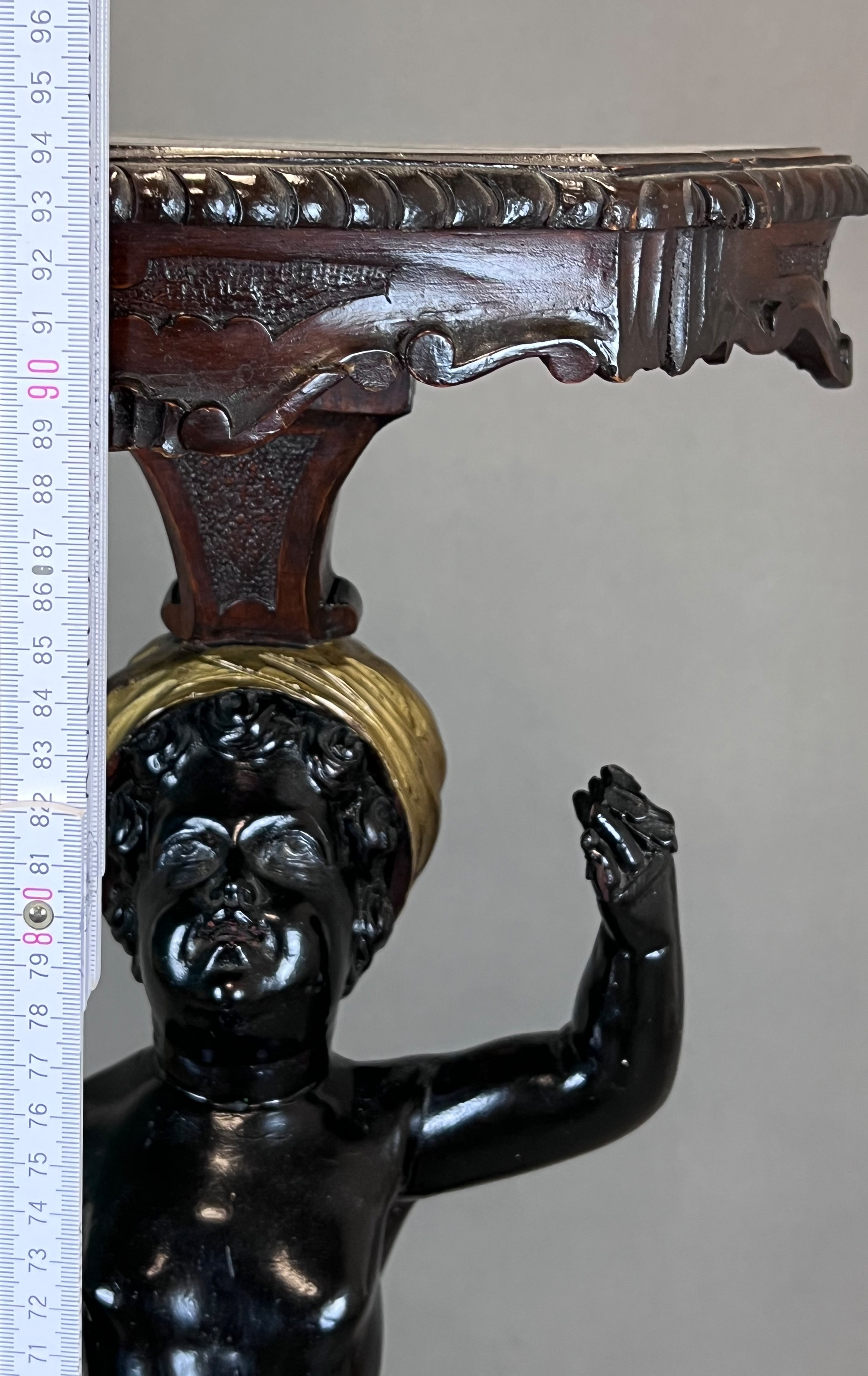 Blackamoor torch stand. Wood. Late 19th century. - Image 13 of 13