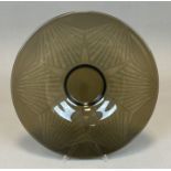 Charles SCHNEIDER (1881 - 1953). Round glass bowl. Art déco.