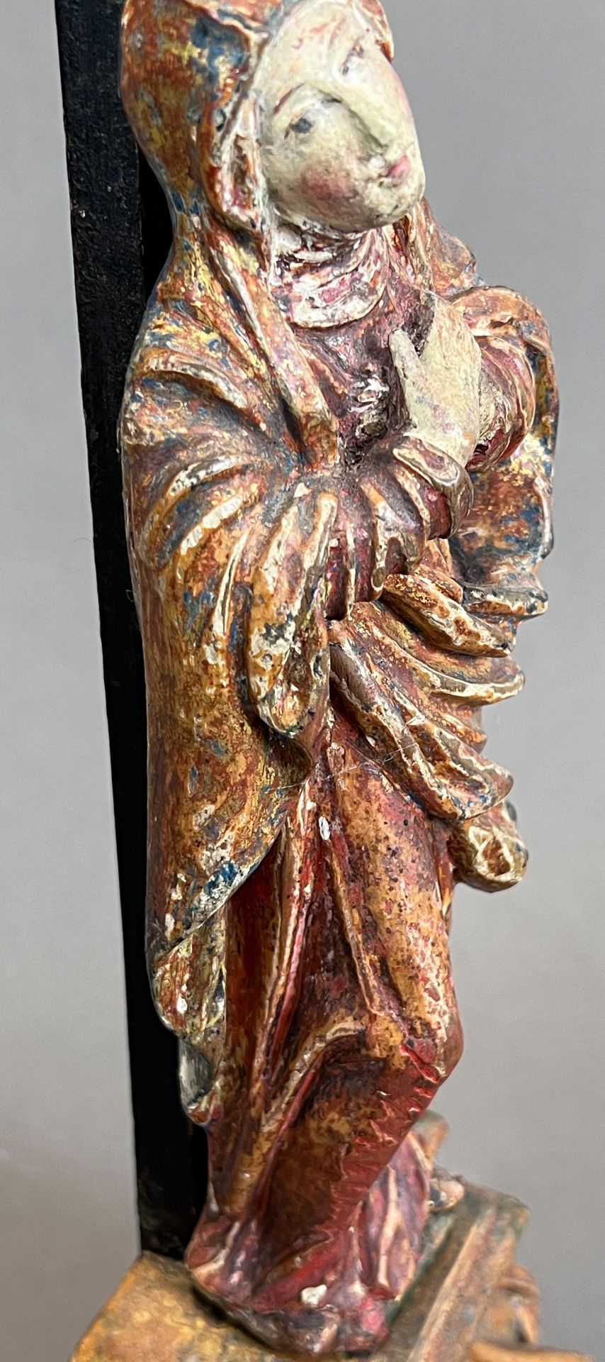 Standing cross. Jesus Christ. 1st half of the 17th century. South Germany. - Image 10 of 14