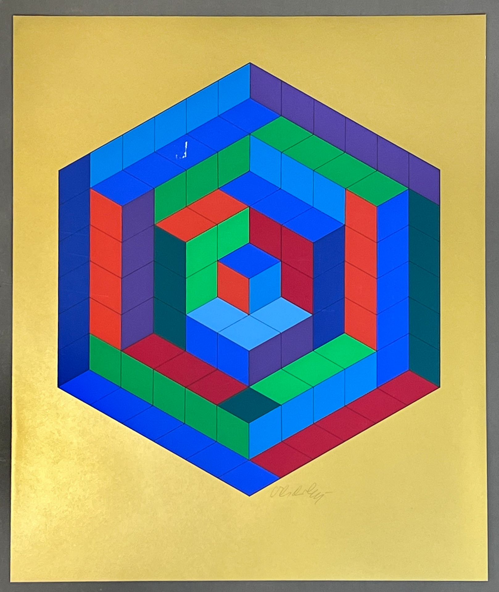 Victor VASARELY (1906 - 1997). SIN-HAT-A. 1972. - Bild 2 aus 10