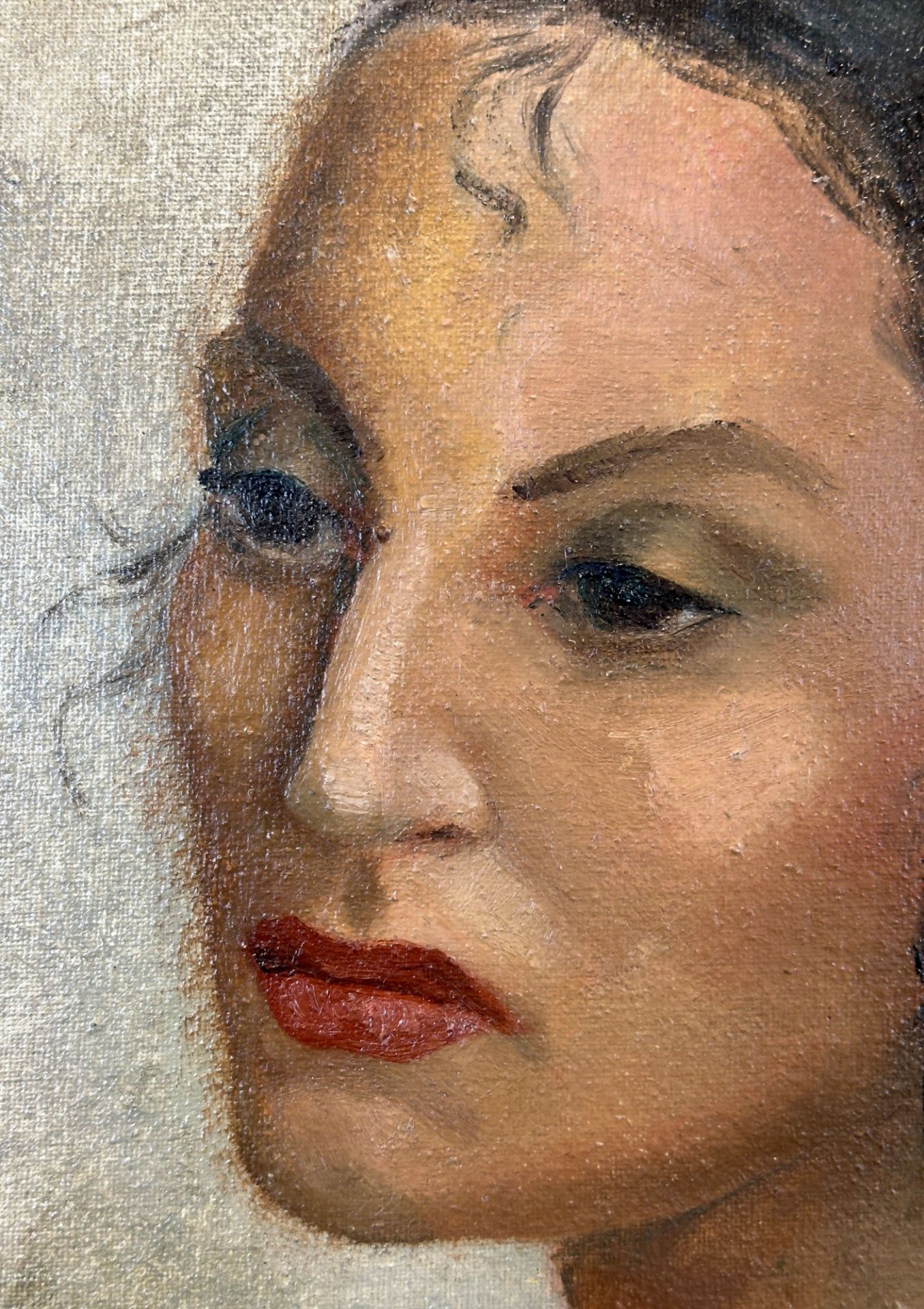 Leon KROLL (1884 - 1974) from the circle. Portrait of a woman. - Image 7 of 10