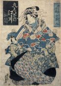 Keisai EISEN (1791 - 1848). Zwei Geishas.
