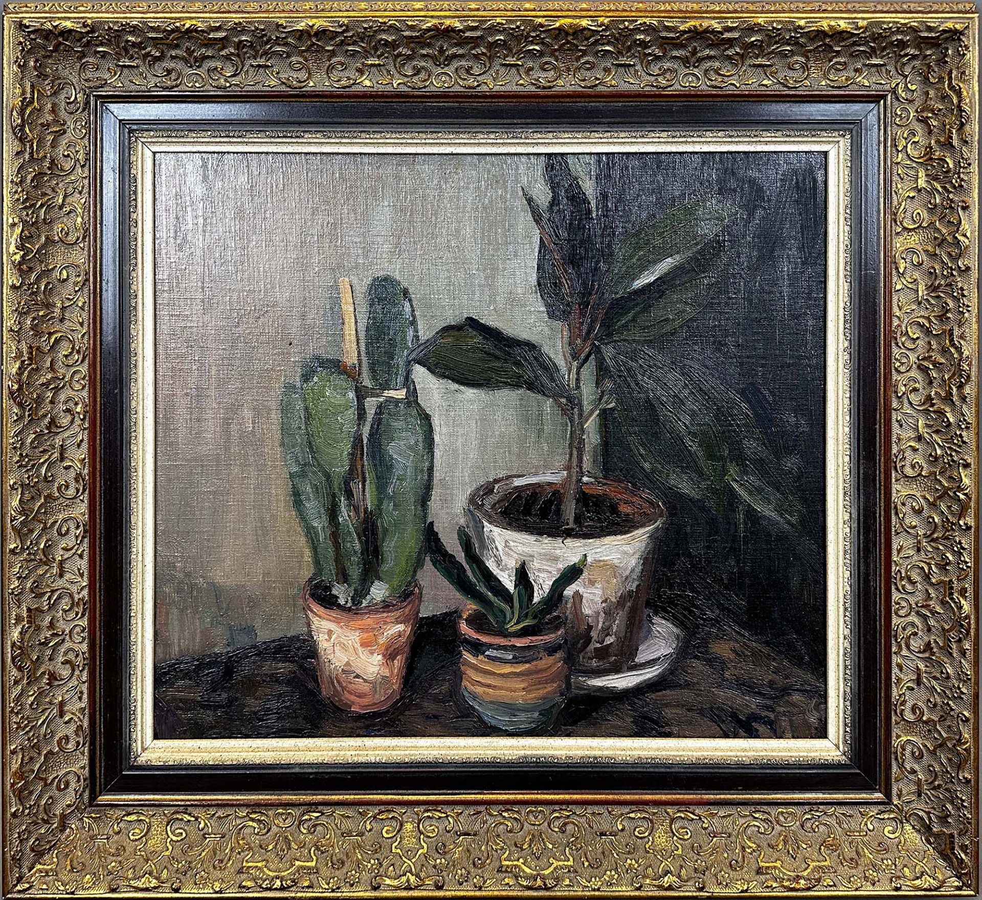 Johannes HÄNSCH (1875 - 1945). Still life with plants. - Image 2 of 12