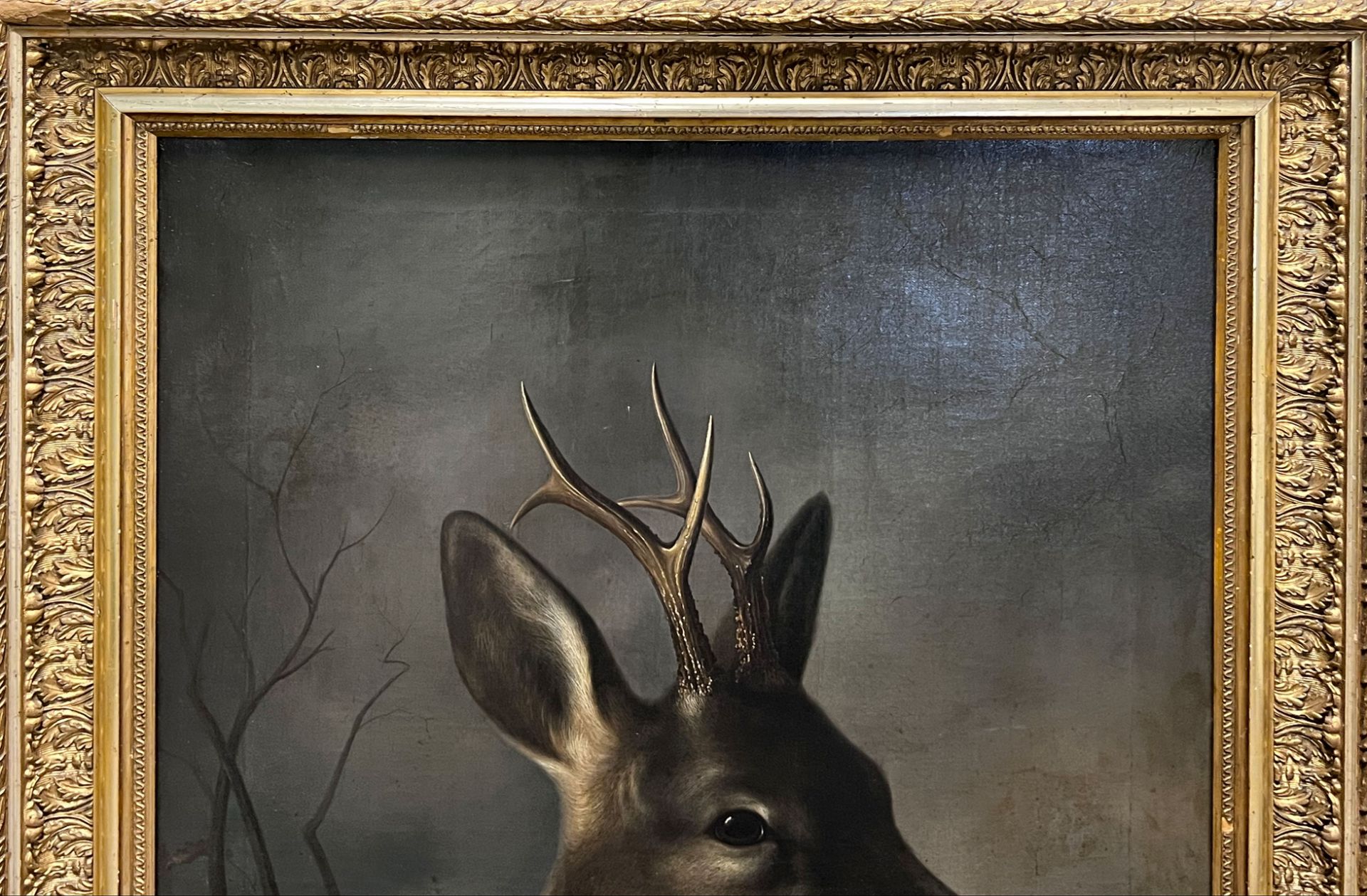 Adolf ROHLFS (XIX). Six-headed buck. - Image 3 of 9