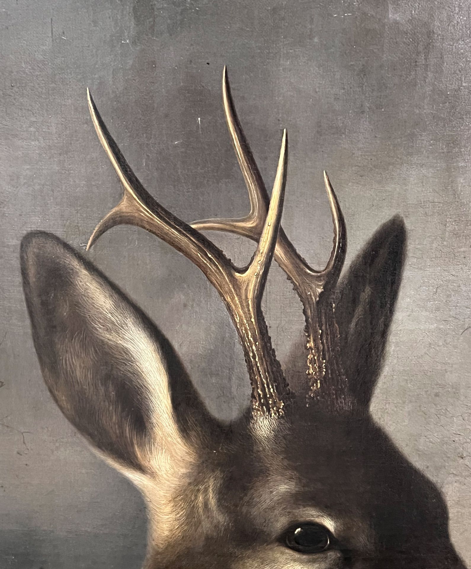 Adolf ROHLFS (XIX). Six-headed buck. - Image 8 of 9
