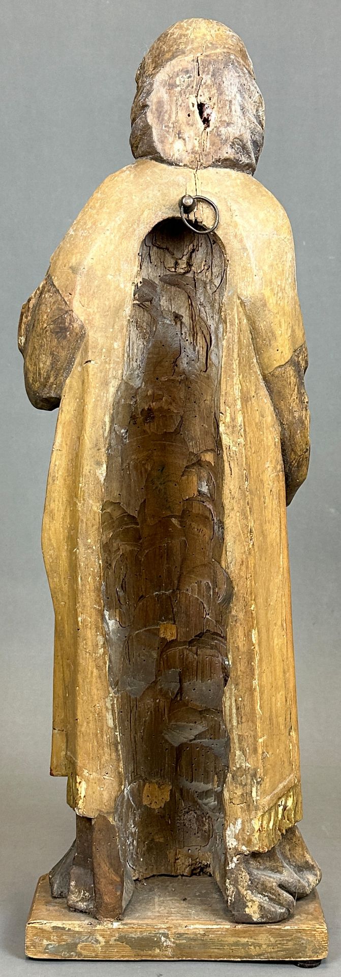 Wooden figure. Monk with book. Last third of the 17th century. South Germany. - Image 3 of 9