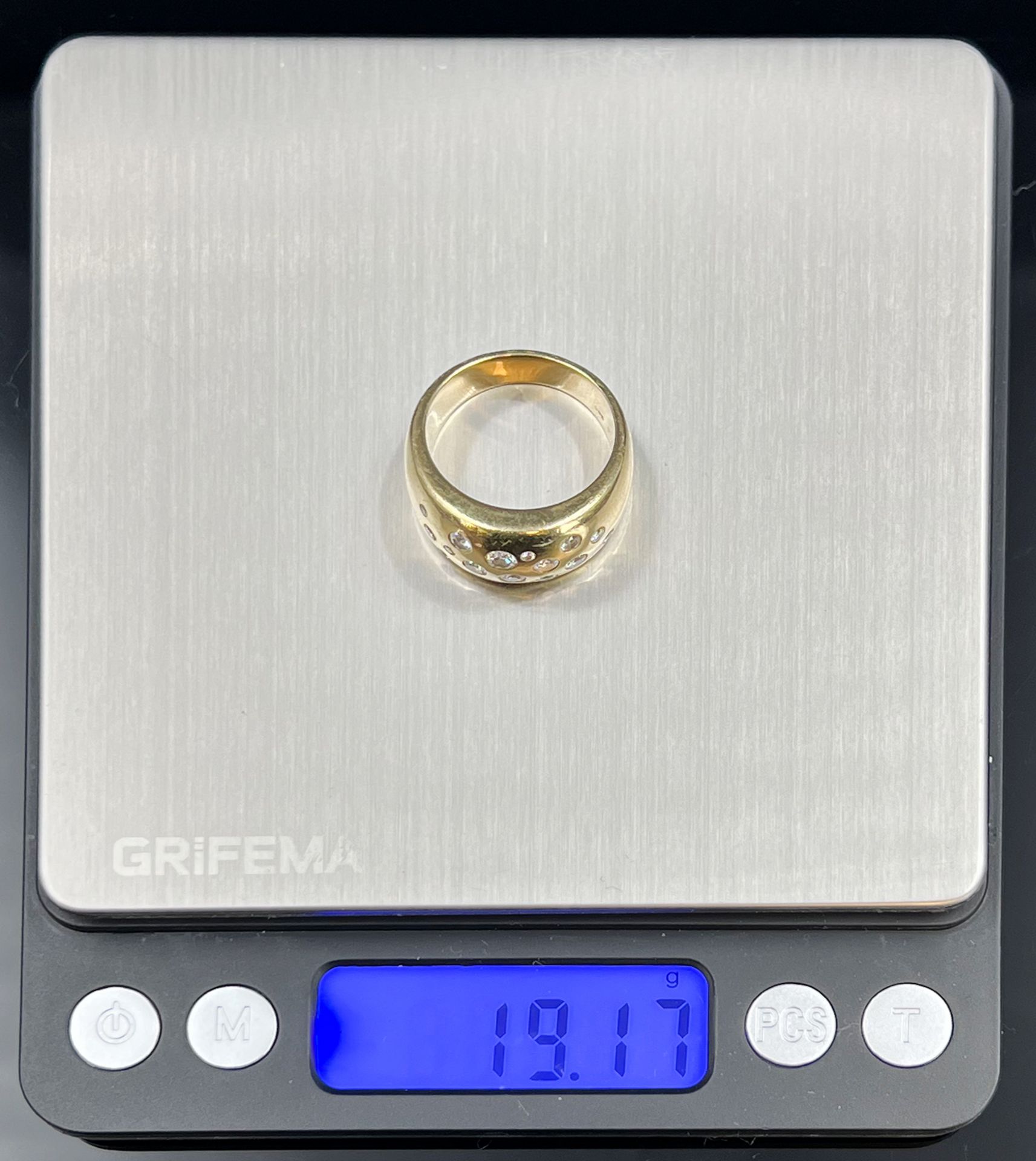 Ladies' ring. 585 yellow gold with diamonds - Image 11 of 11