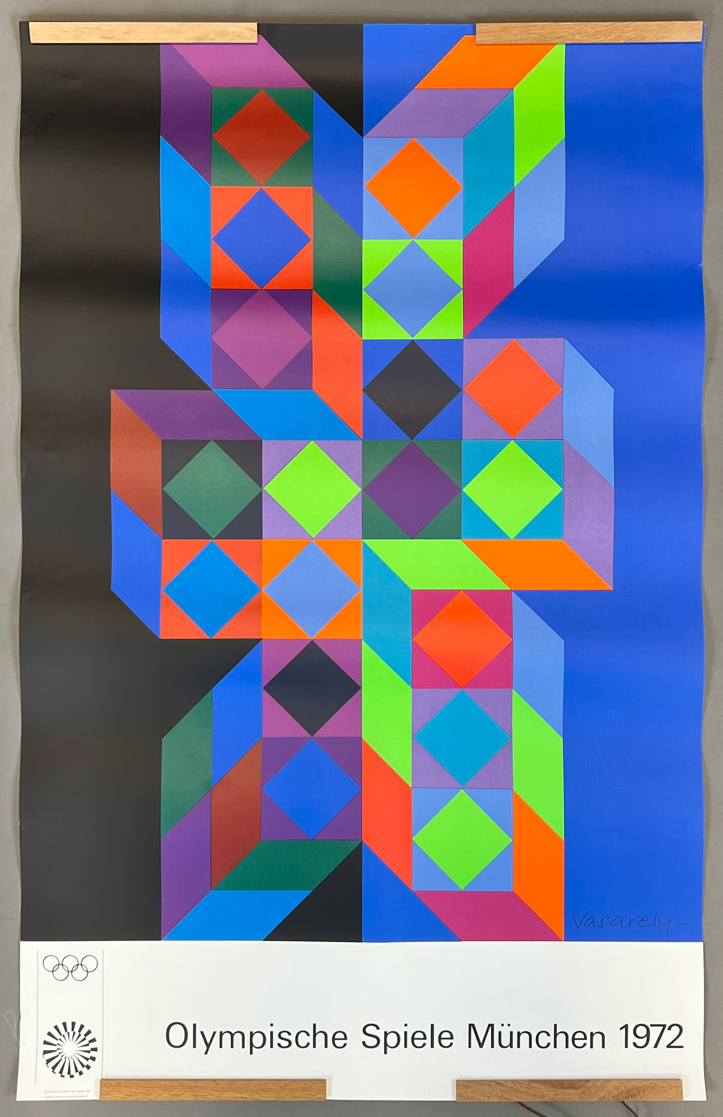 Victor VASARELY (1906 - 1997). Poster for the 1972 Munich Olympics.