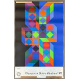 Victor VASARELY (1906 - 1997). Poster for the 1972 Munich Olympics.