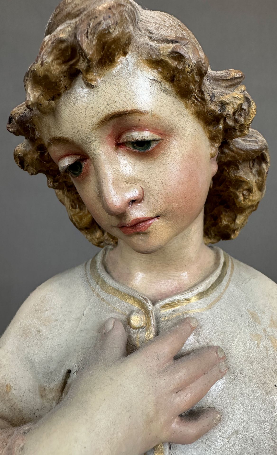 Heiligenfigur. Nazarener. 19. Jahrhundert. Deutschland. - Bild 8 aus 10