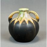 Glazed vase with handle. Art Nouveau. Around 1915.