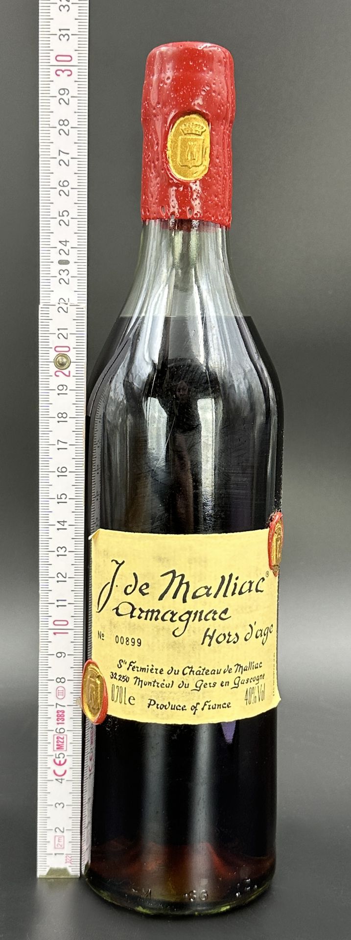 J. de MALLIAC. 1 Flasche Armagnac. Hors dänge. Frankreich. - Bild 11 aus 12