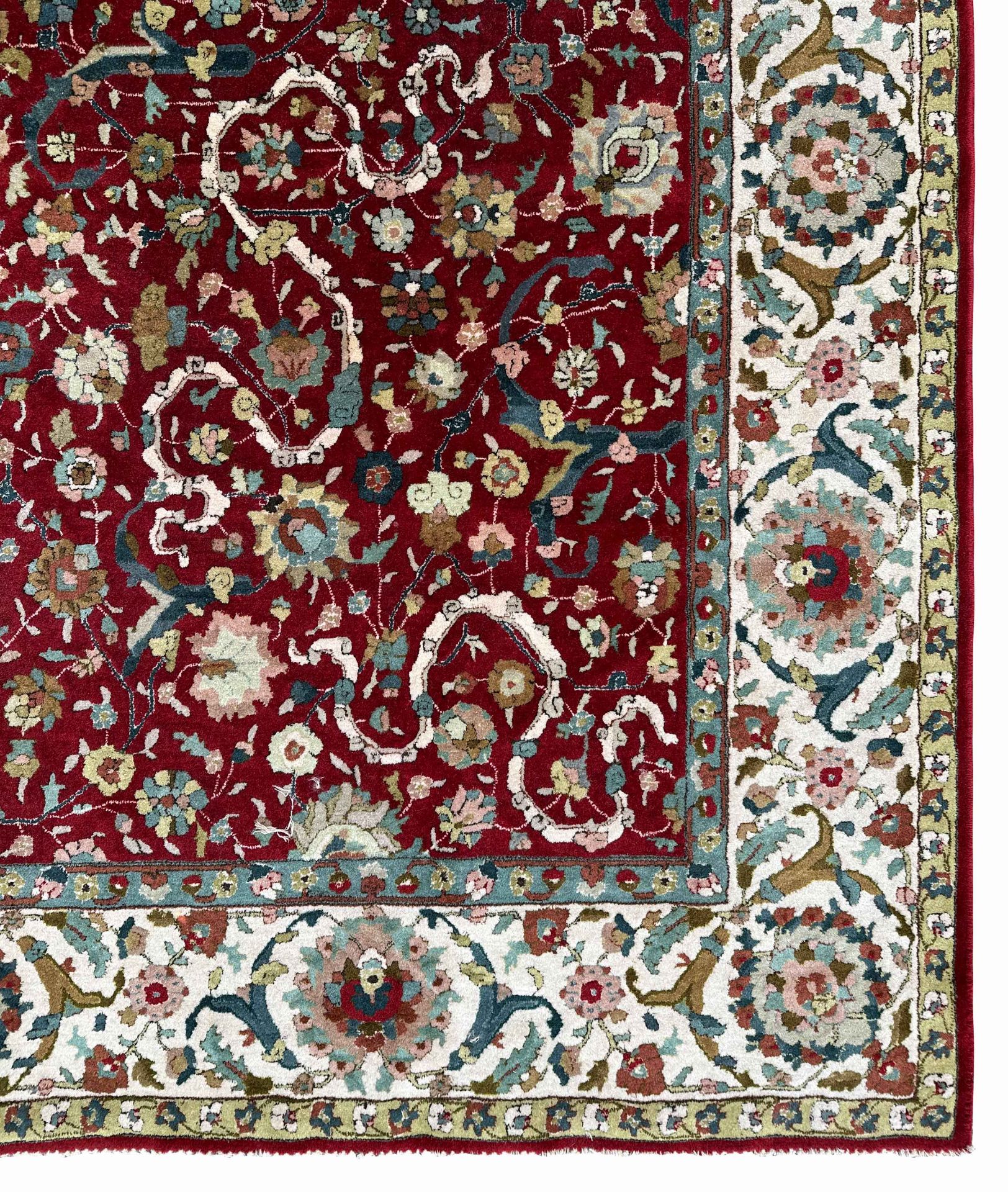 Tetex. Handmade taffeta carpet. Circa 1920. - Image 9 of 12