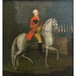 UNSIGNED (XVIII). Nobleman on horseback. 18th century.