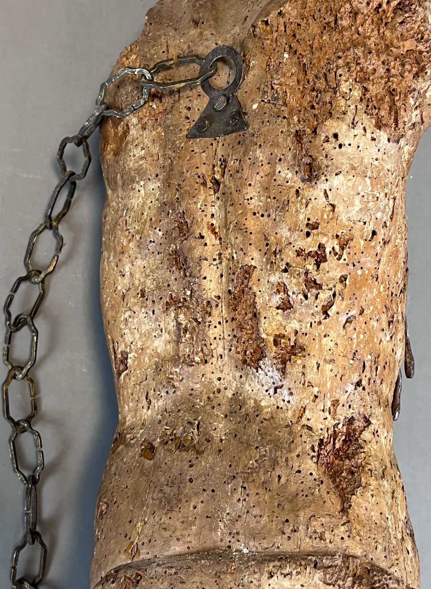 Torso des Gekreuzigten Jesus Christus. Holz. Gotik. - Bild 13 aus 15