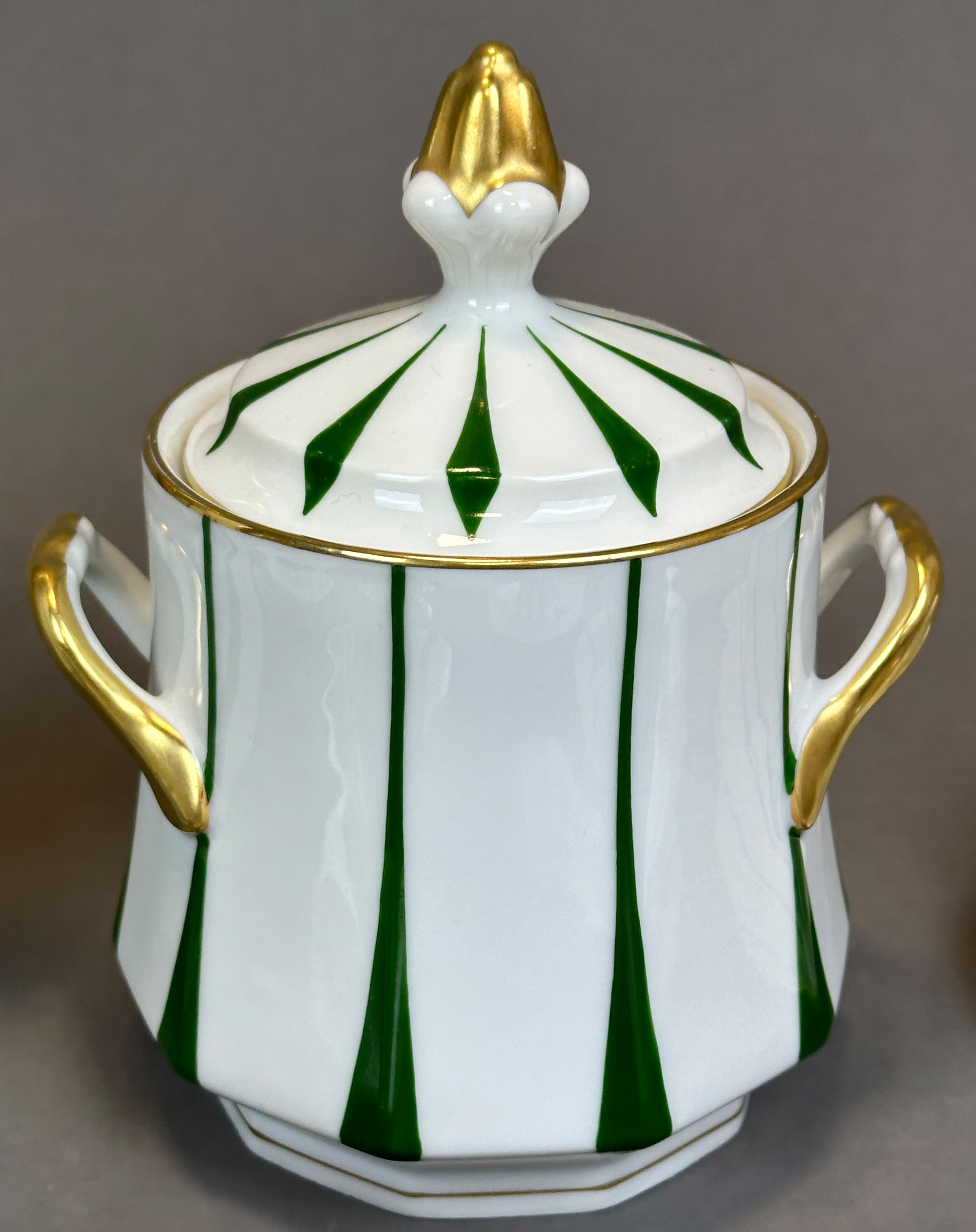 Antique mocha service LIMOGES for 11 persons. France. Art déco. - Image 6 of 16