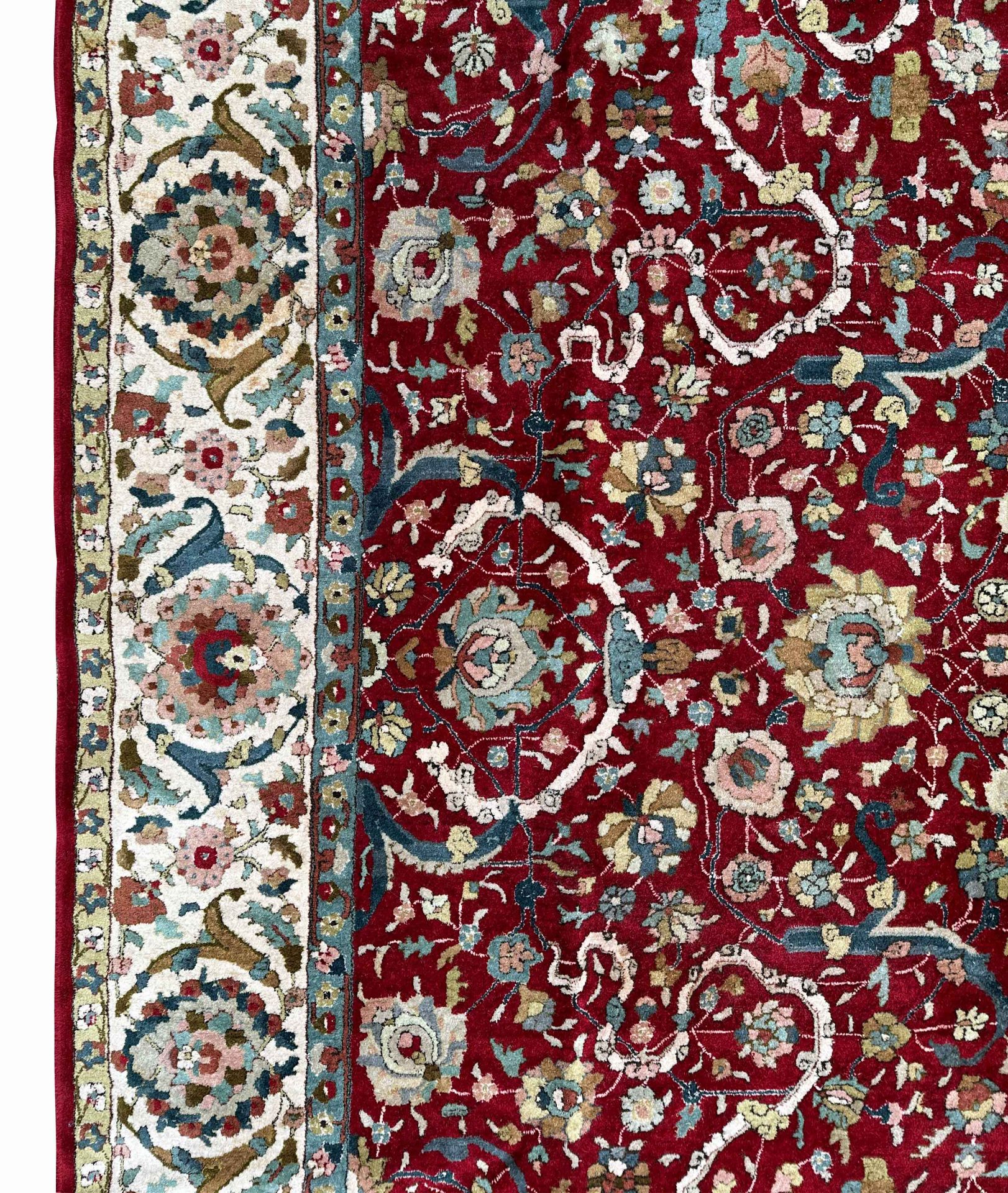 Tetex. Handmade taffeta carpet. Circa 1920. - Image 8 of 12