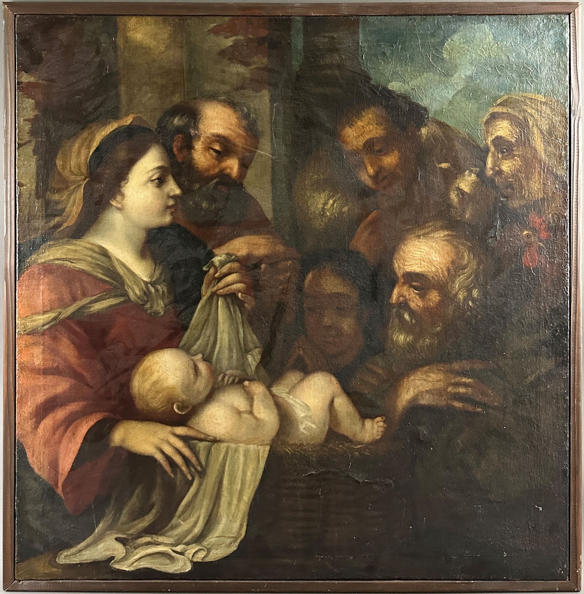Jacopo PALMA IL GIOVANE (c.1544/48 - 1628) aus dem Umkreis. "Anbetung der Hirten". Italien. - Bild 2 aus 11