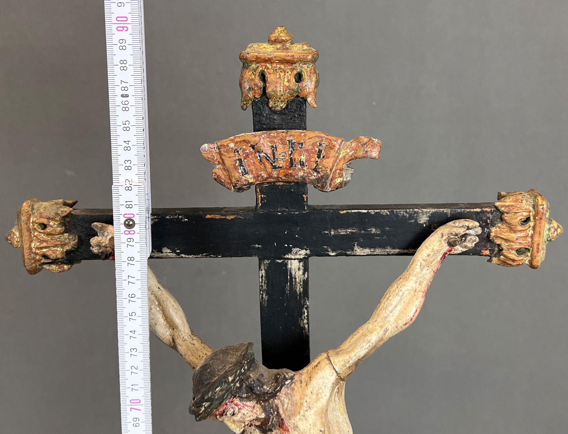 Standing cross. Jesus Christ. 1st half of the 17th century. South Germany. - Image 13 of 14