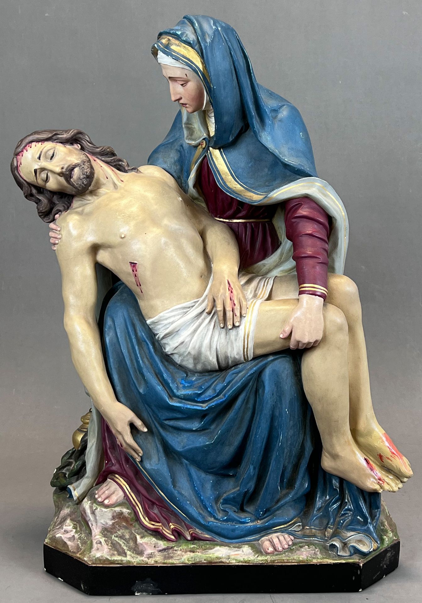 Figure of a saint. Pietà. Nazarene. 1908. Italy.
