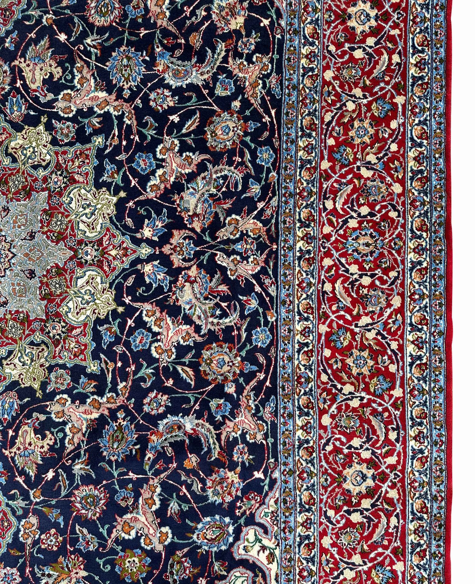 Isfahan. Oriental carpet. 20th century. - Image 7 of 13