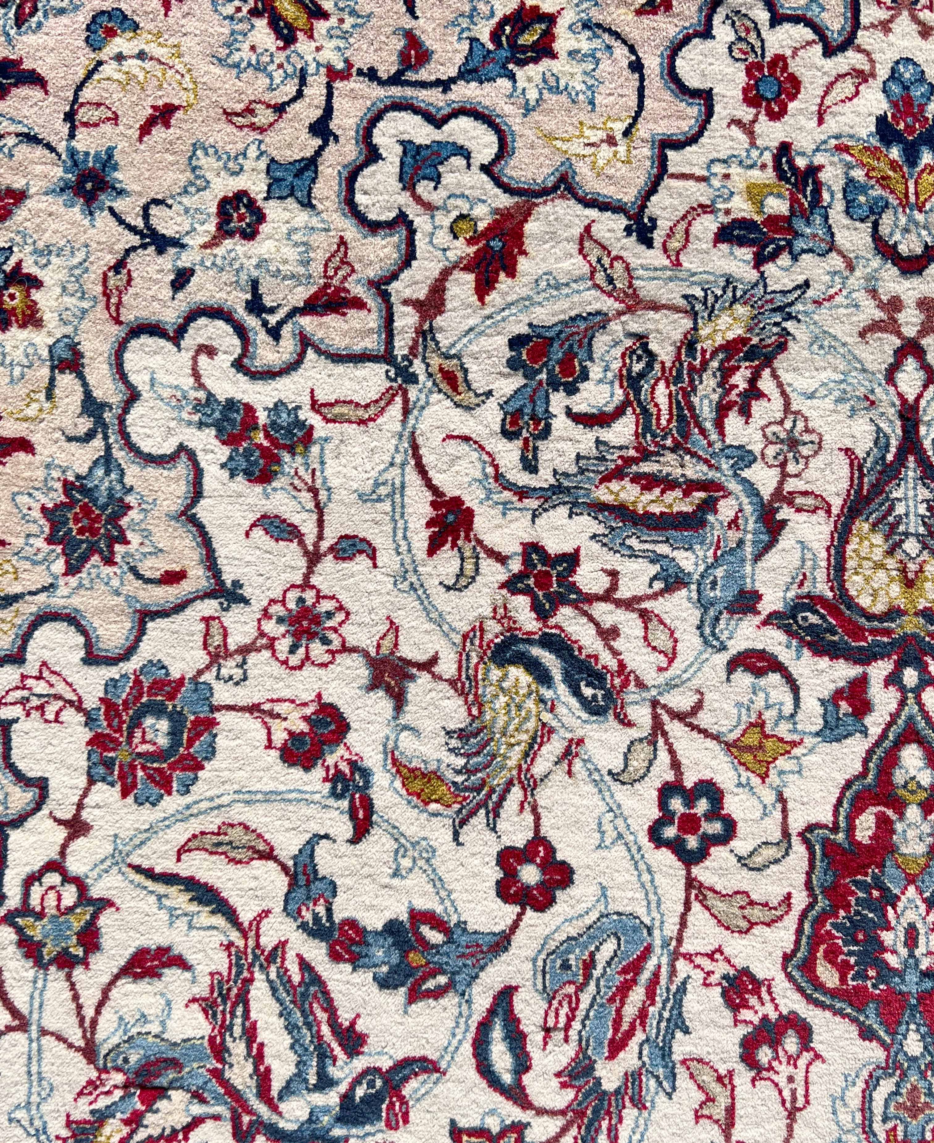 Isfahan. Oriental carpet. Signed. Circa 1940. - Image 6 of 10