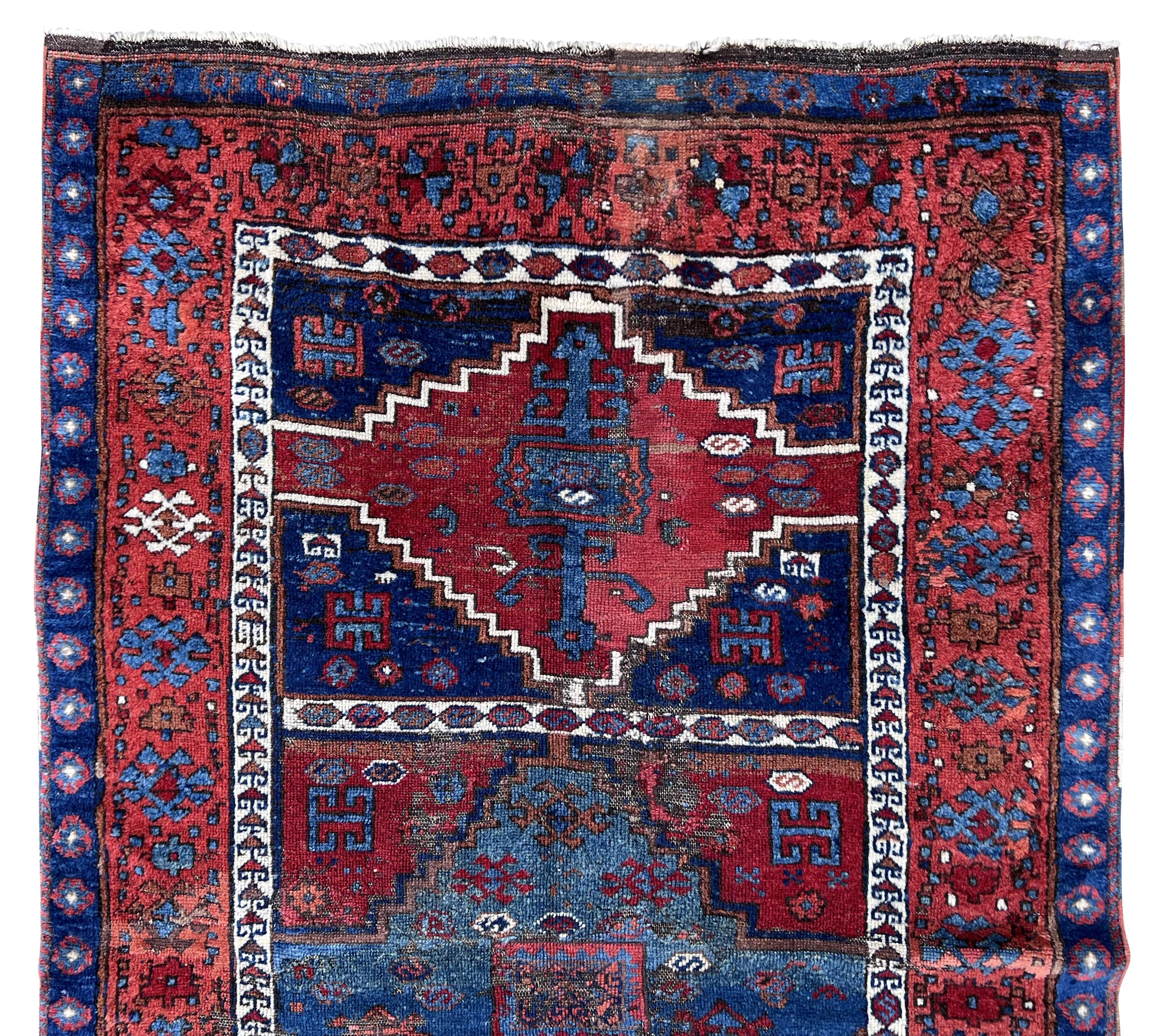 Yuruk Turkey. Oriental carpet. Over 100 years old. - Image 2 of 10