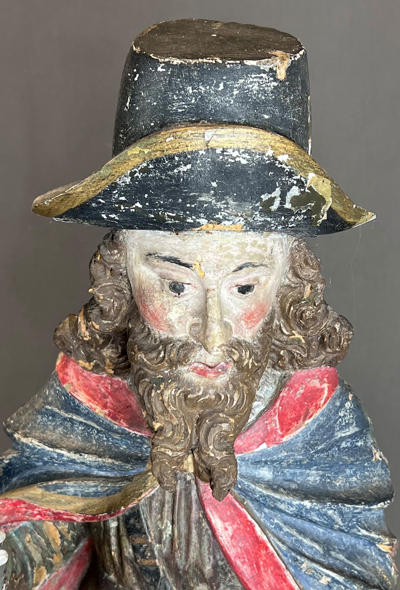 Holzfigur. Hl. Petrus Claver Apostel der Neger. 17. Jahrhundert. Flämisch-Brabant. - Bild 5 aus 11
