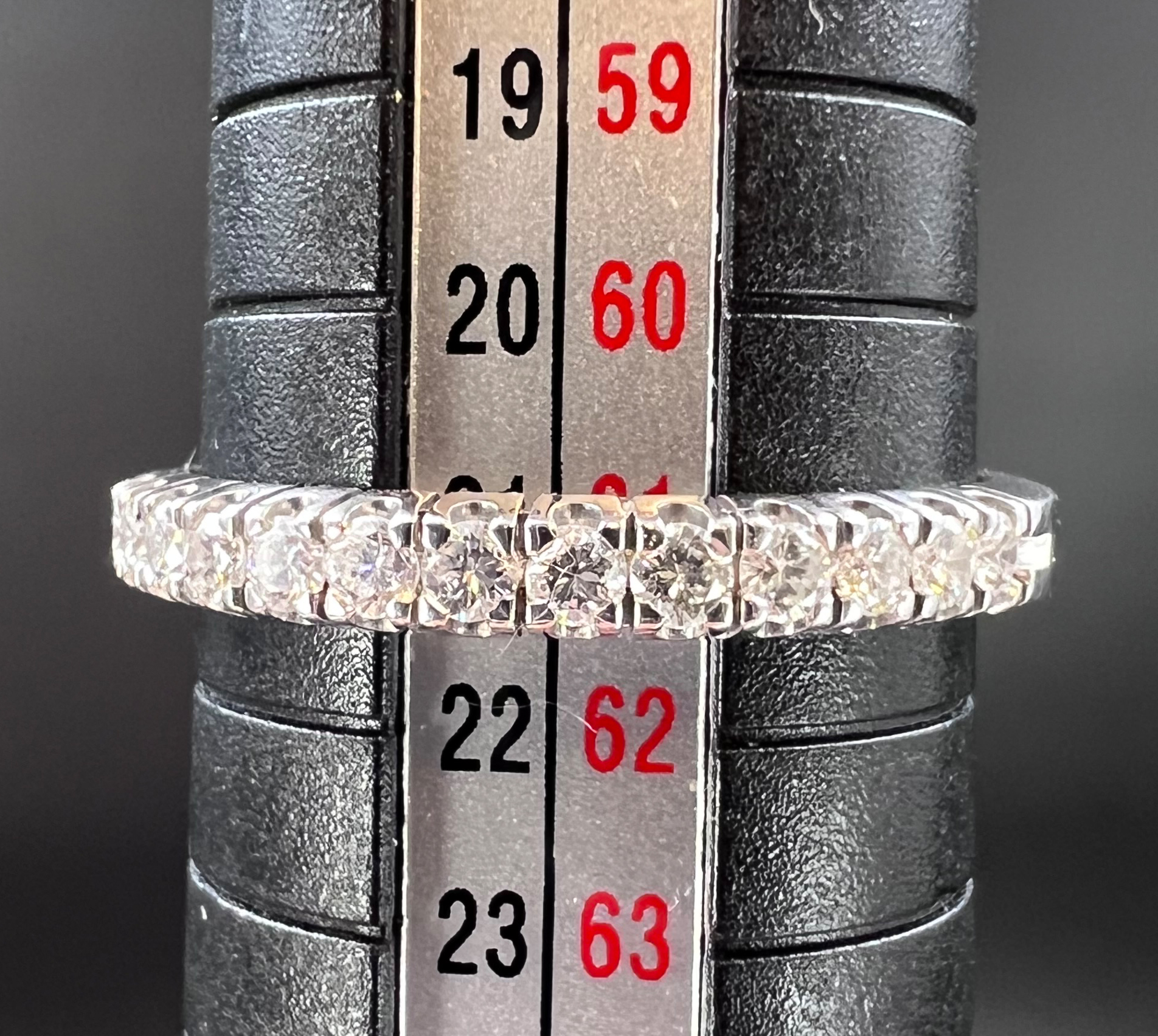 Ladies' ring / half-memoire ring. 585 white gold with diamonds. - Image 4 of 5