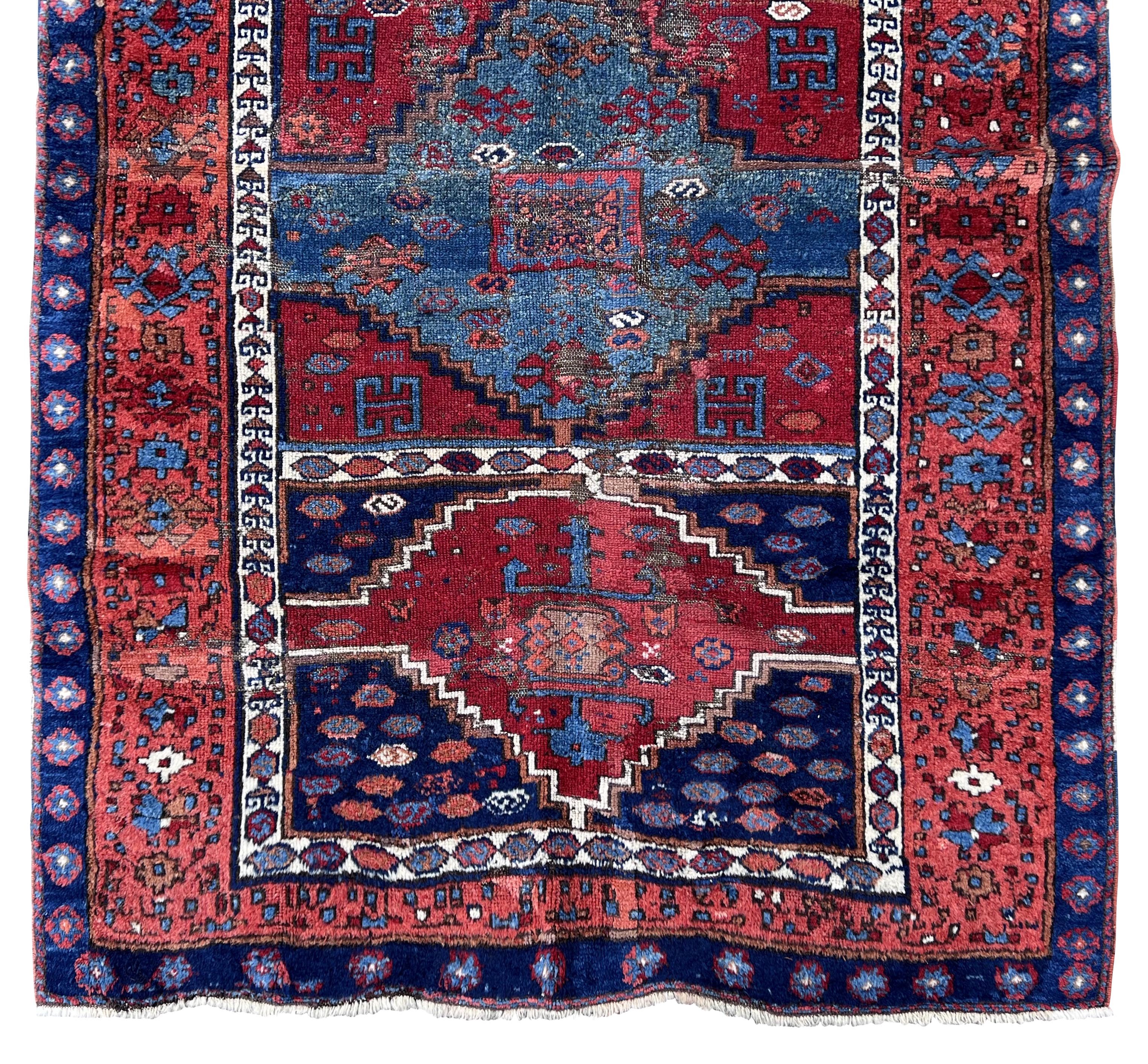 Yuruk Turkey. Oriental carpet. Over 100 years old. - Image 4 of 10