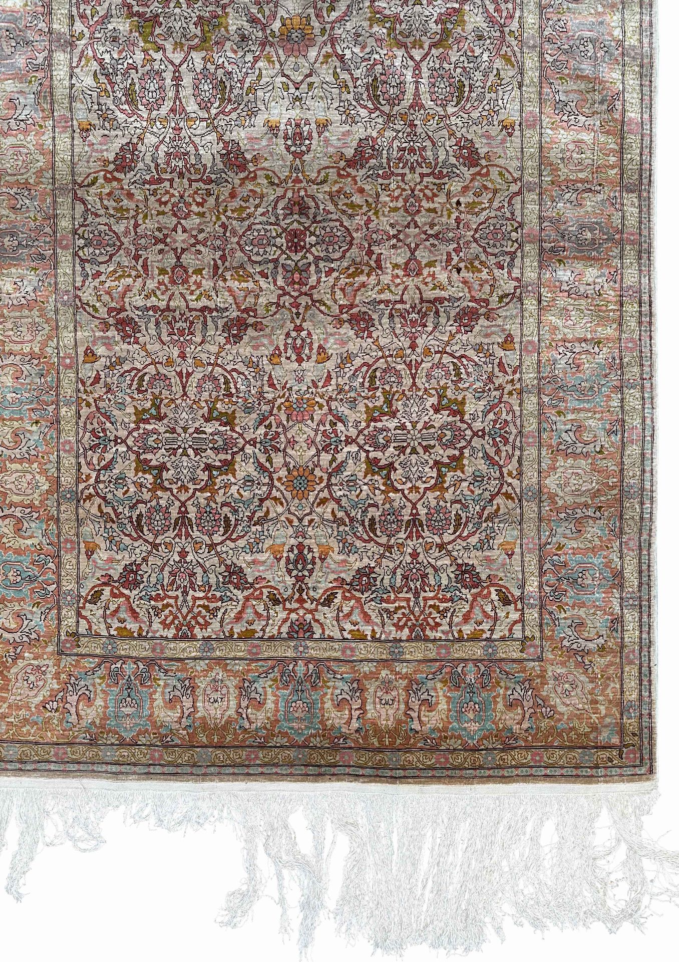 Hereke. Silk. Turkey. Circa 1960. - Image 4 of 11