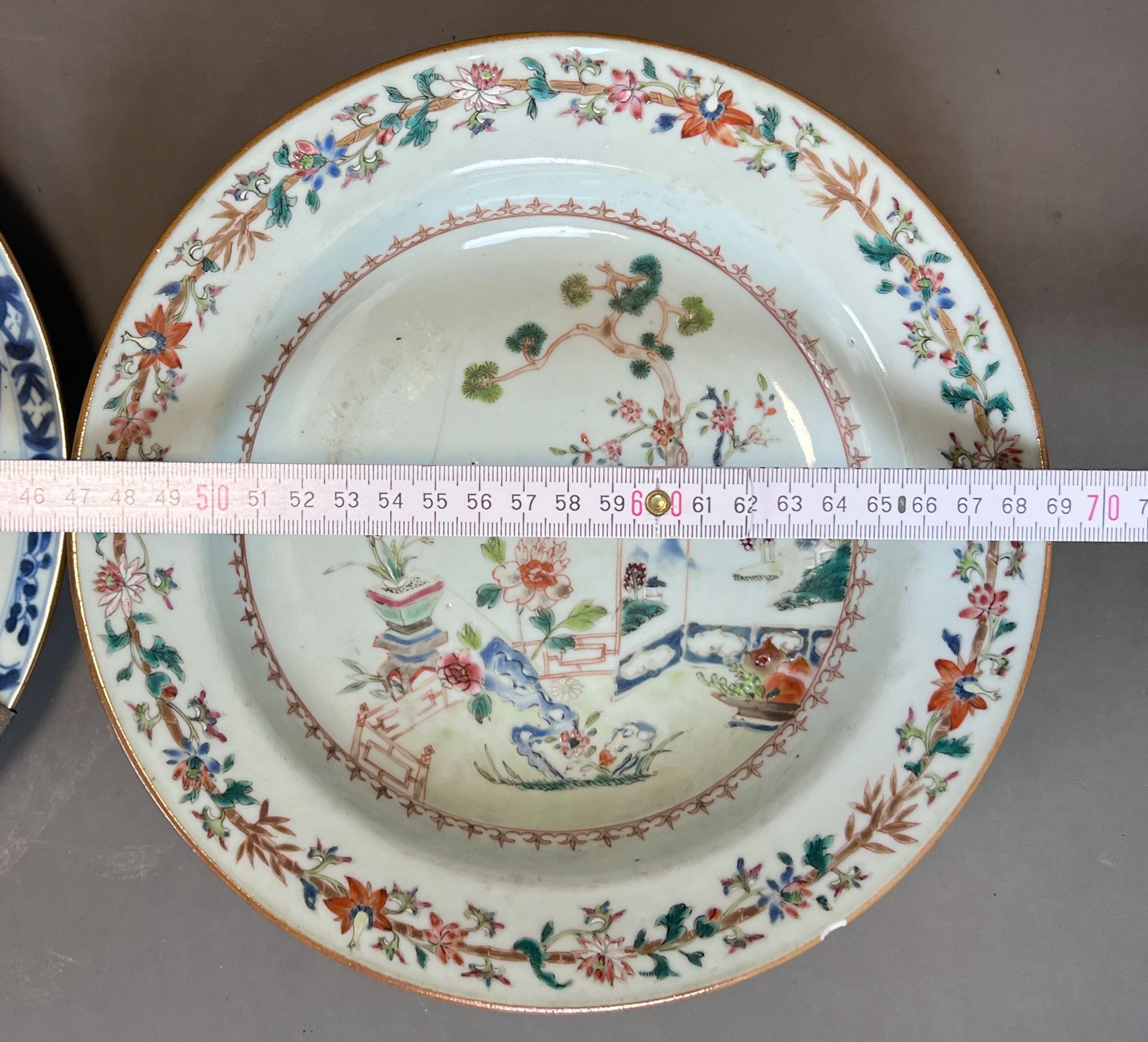 Three plates. China. Famille rose. 19th century. - Image 17 of 17