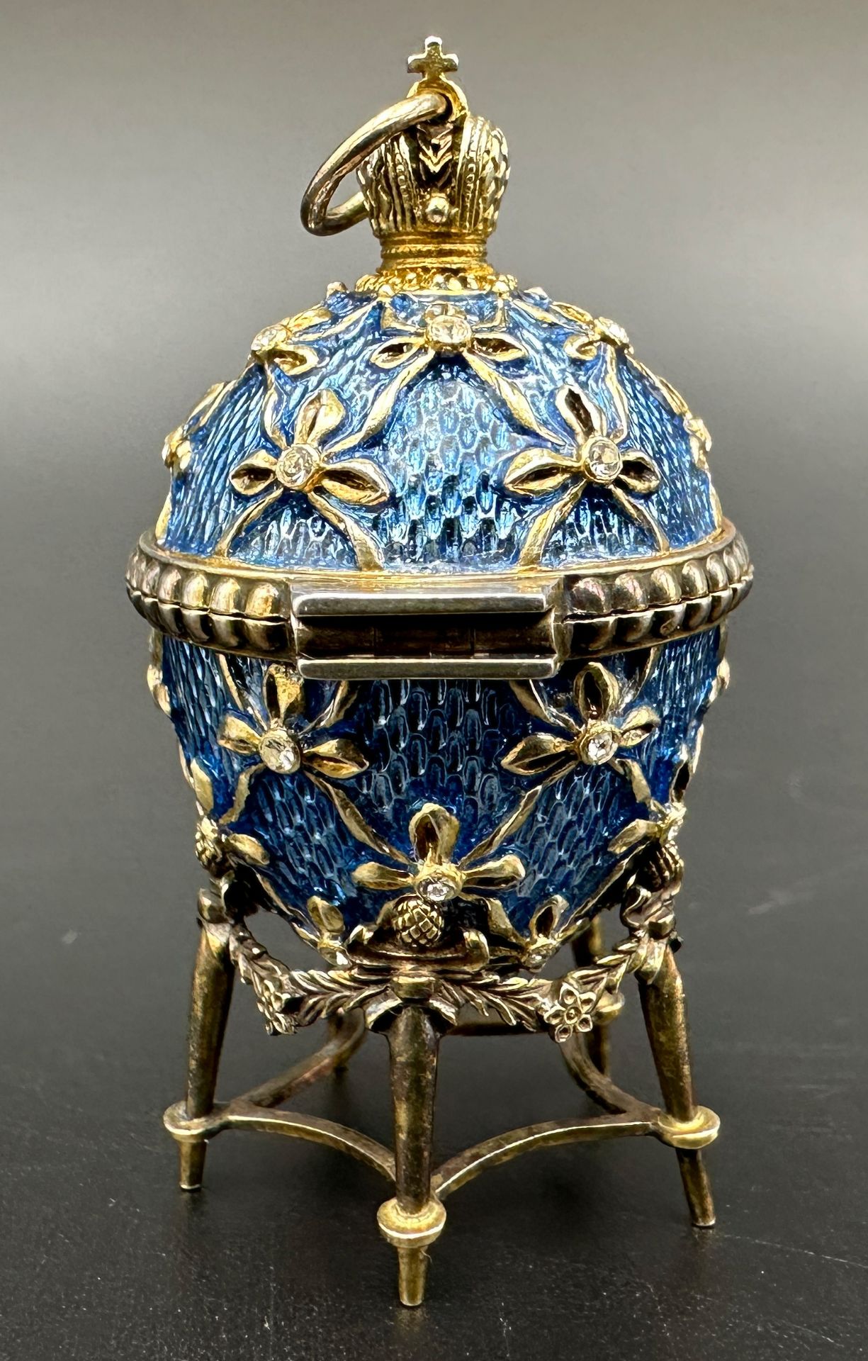 Ornamental Egg with miniature swan. 84 Zolotniki. Saint-Petersburg. Russia. 19th century. - Image 5 of 11