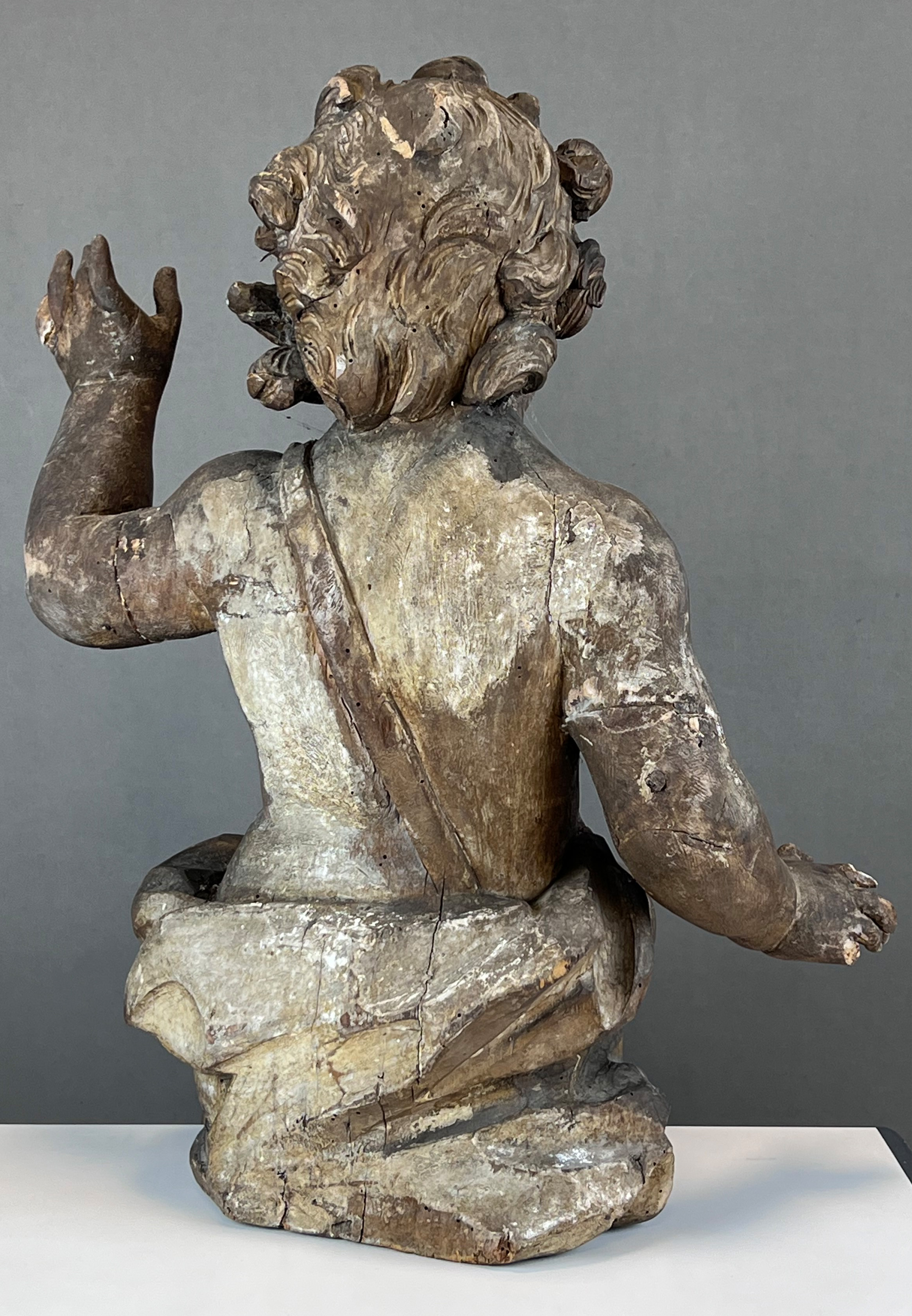Baroque wooden putto. Early 18th century. Franconia. - Image 13 of 18