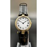 CARTIER Vendome Trintity. Damenarmbanduhr. 750 Gelbgold. Quarz. Paris.