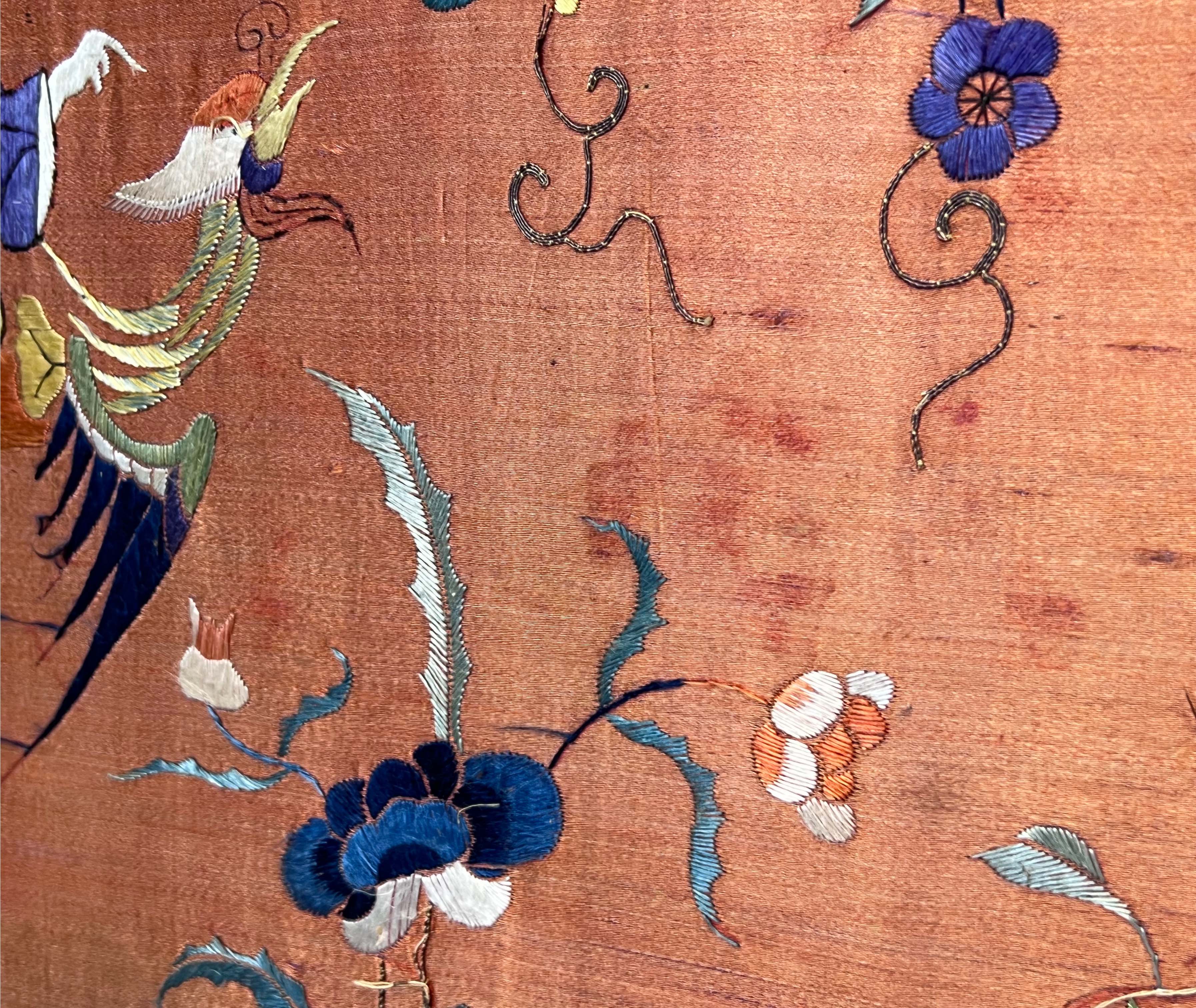 Fine silk embroidery. China. Circa 1910. - Image 9 of 12