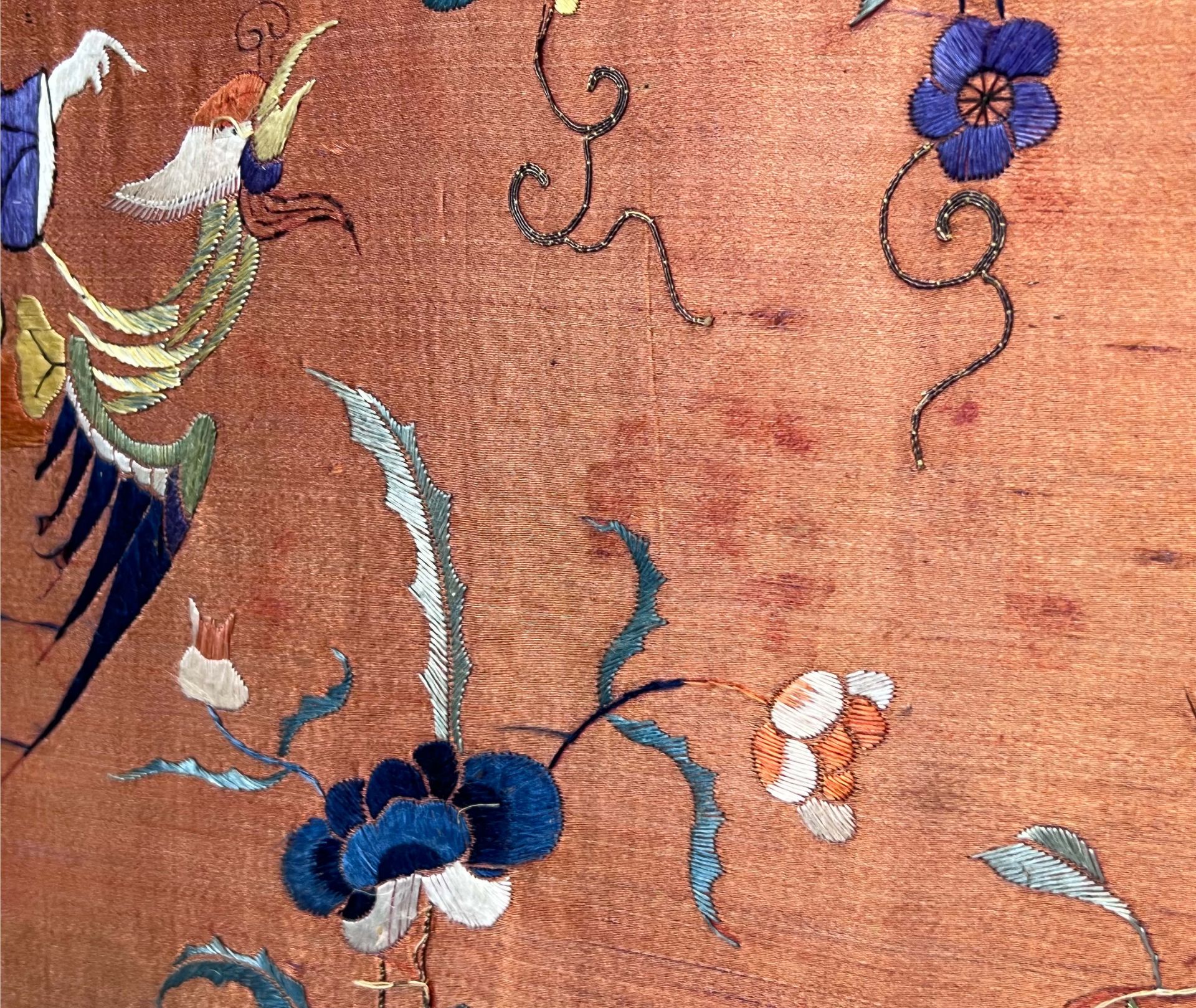 Fine silk embroidery. China. Circa 1910. - Image 9 of 12