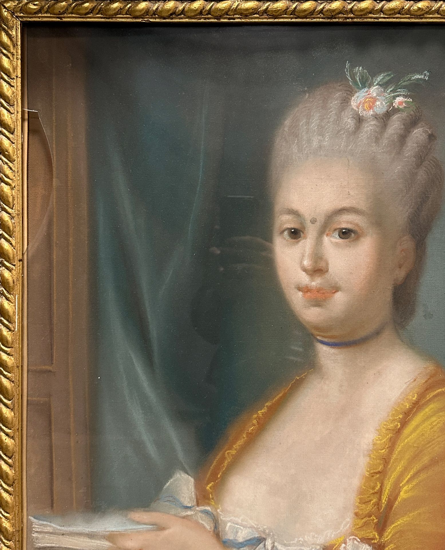 Nicolas Anne DUBOIS DE BEAUCHASNE (1758 - 1835). Portrait einer Dame. 1771. - Bild 3 aus 10