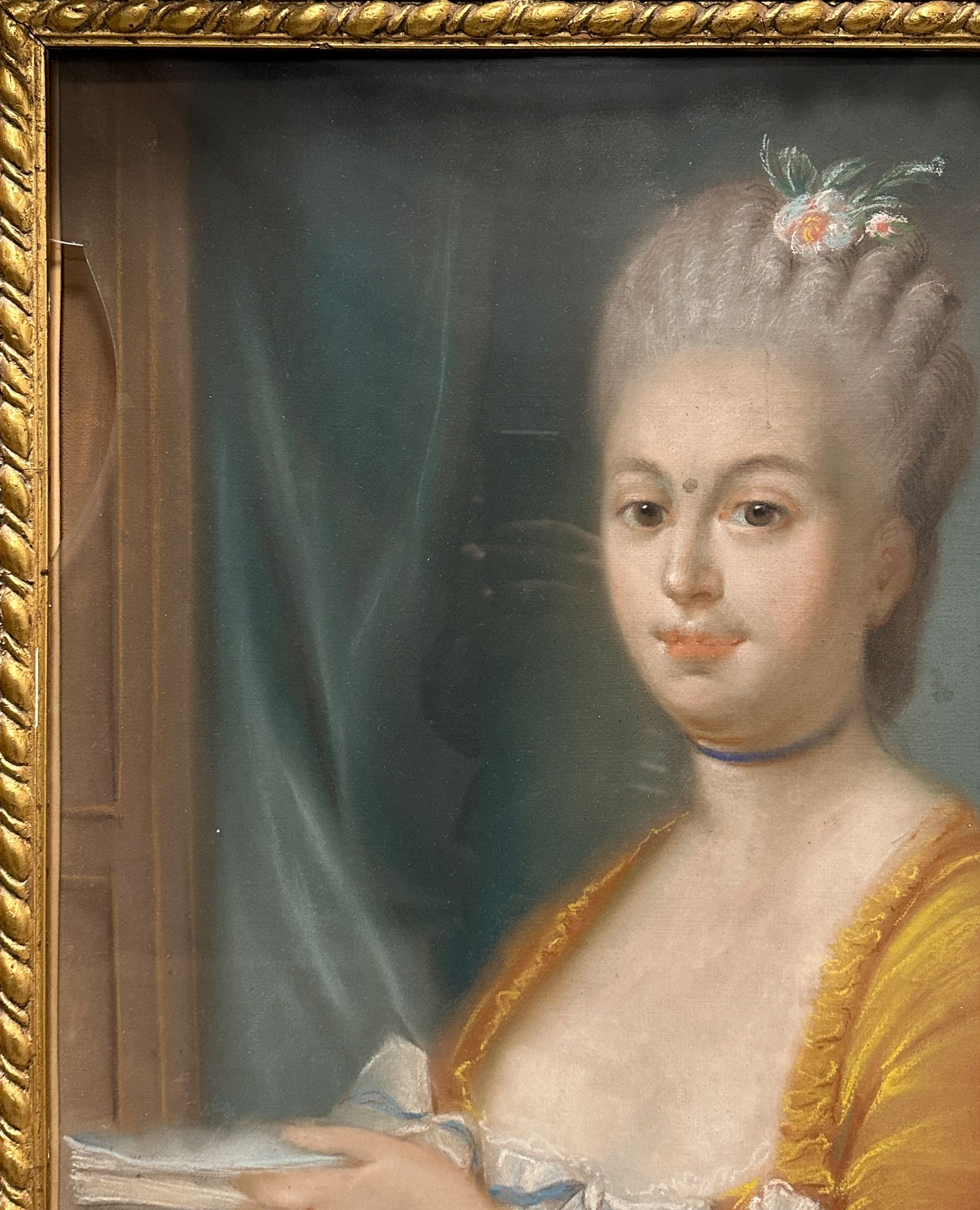 Nicolas Anne DUBOIS DE BEAUCHASNE (1758 - 1835). Portrait of a lady. 1771. - Image 3 of 10