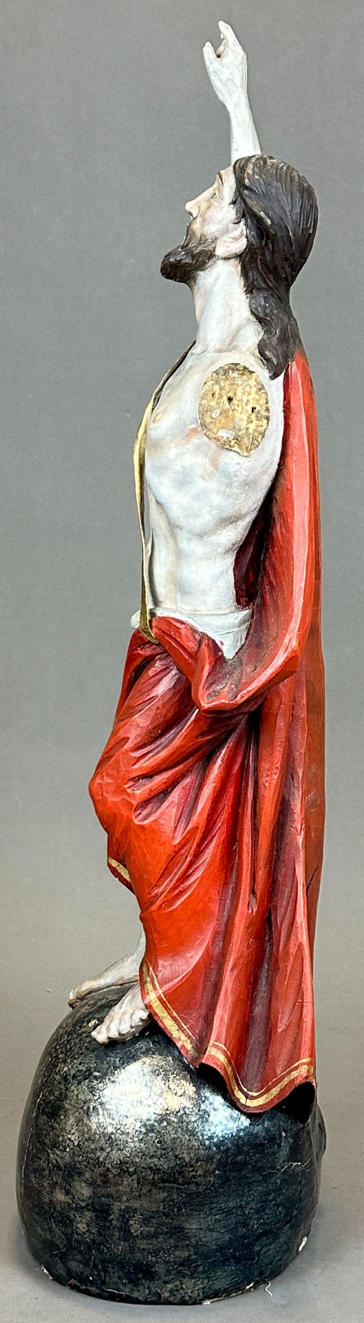 Wooden figure. Jesus Christ risen from the dead. 19th century. South Germany. - Image 2 of 11