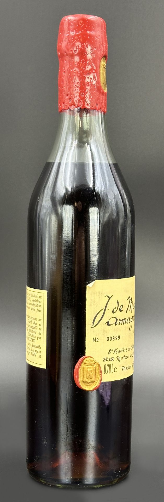 J. de MALLIAC. 1 Flasche Armagnac. Hors dänge. Frankreich. - Bild 10 aus 12