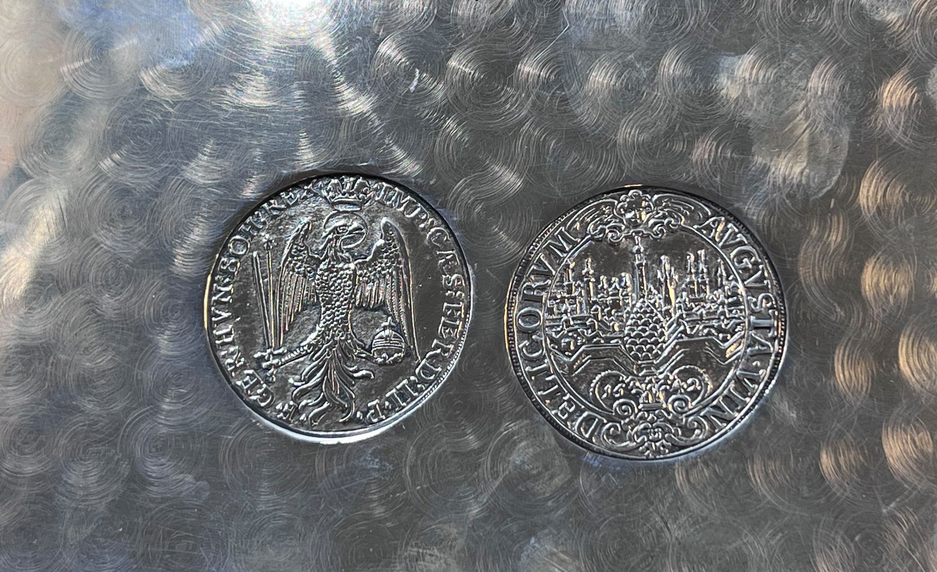 Münztablett. 925 Sterling Silber. - Bild 4 aus 11