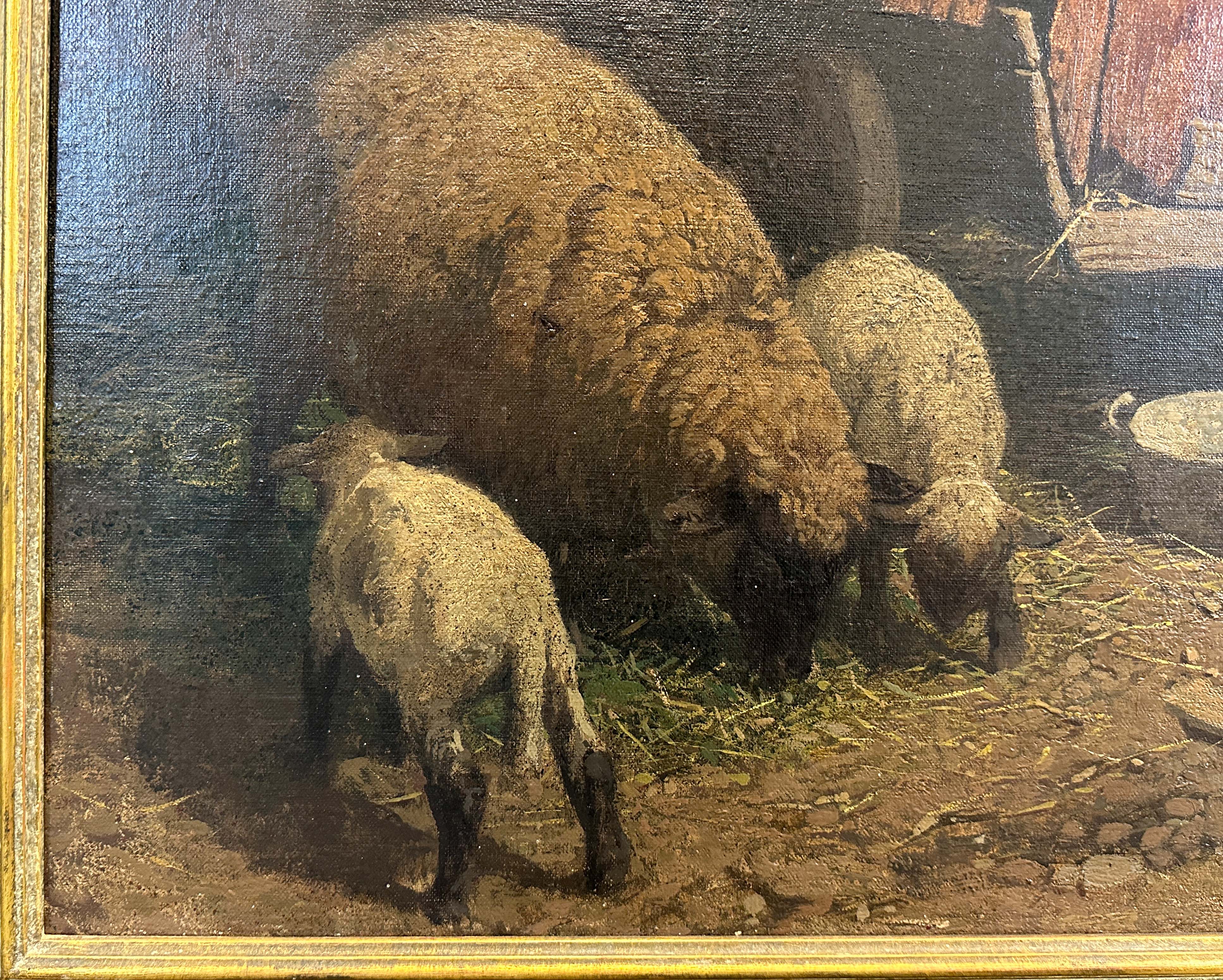 Peter Josef STRAHN (1904 - 1997). Farmer with sheep. - Image 5 of 12