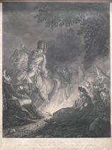 "Frederick II before the Battle of Liegnitz". Copper engraving. 1760.